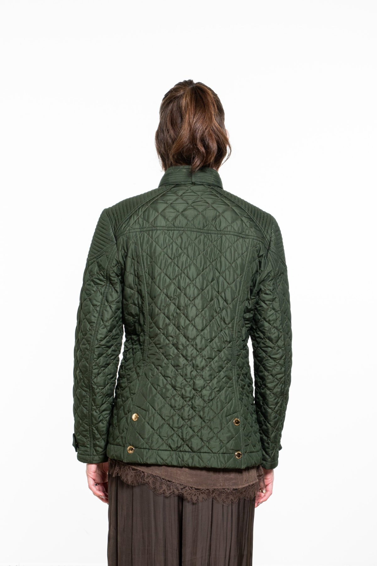 Olive Green Quilted Jacket