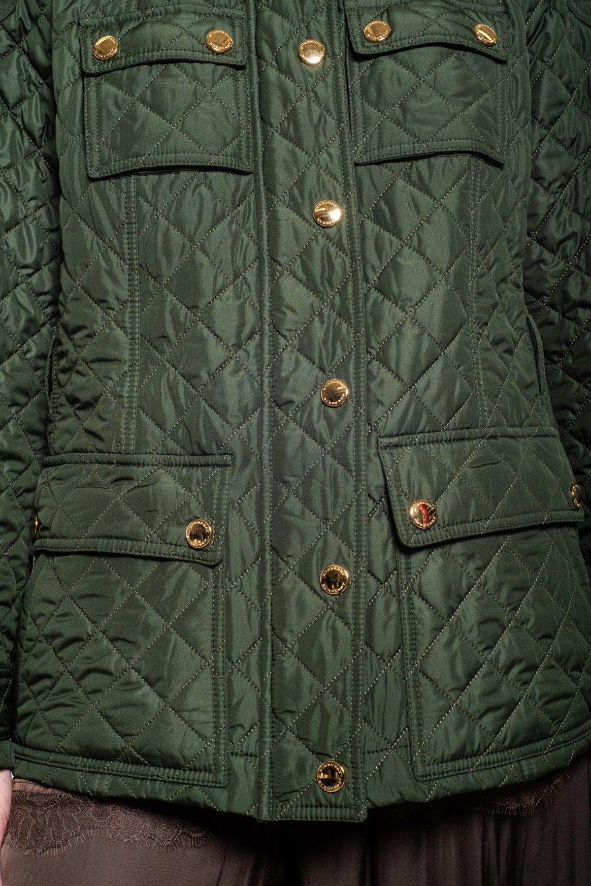 Olive Green Quilted Jacket