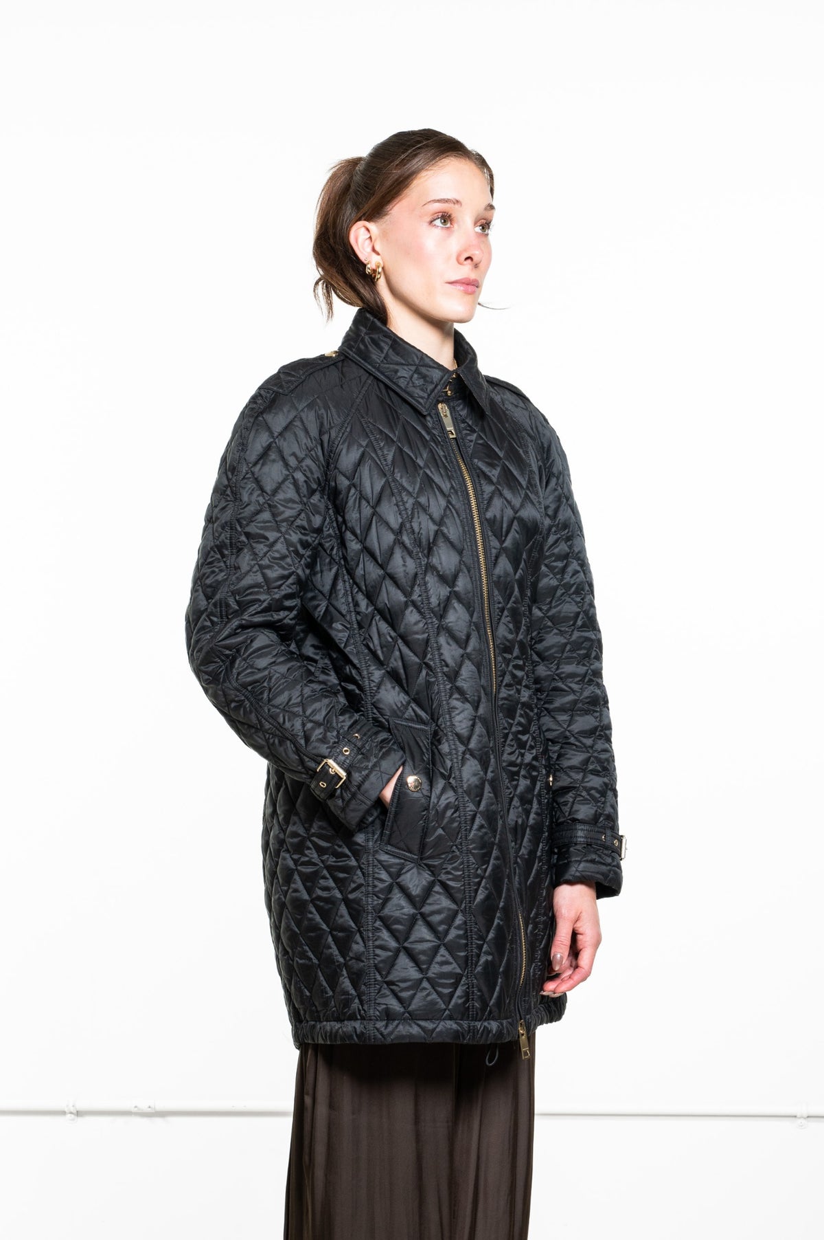 Black Finsbridge Quilted Jacket