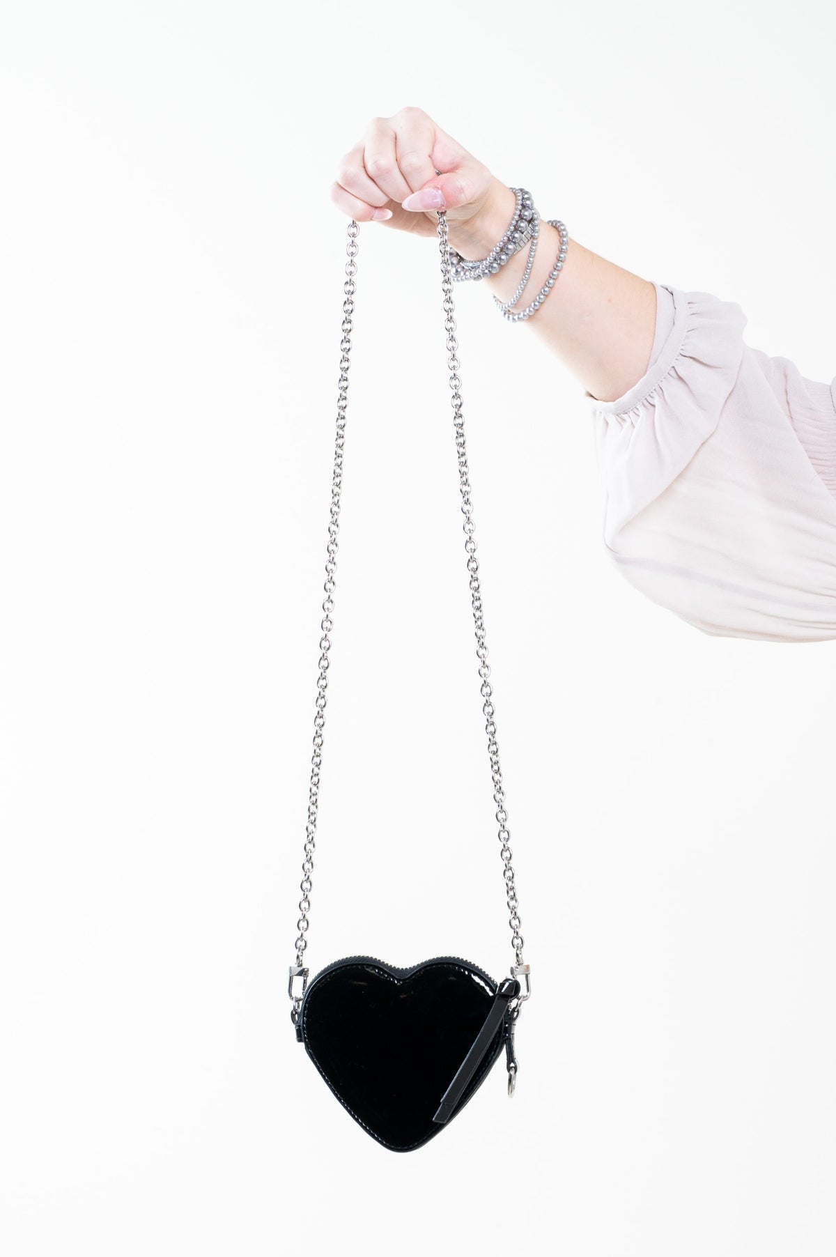 Black Heart Wristlet