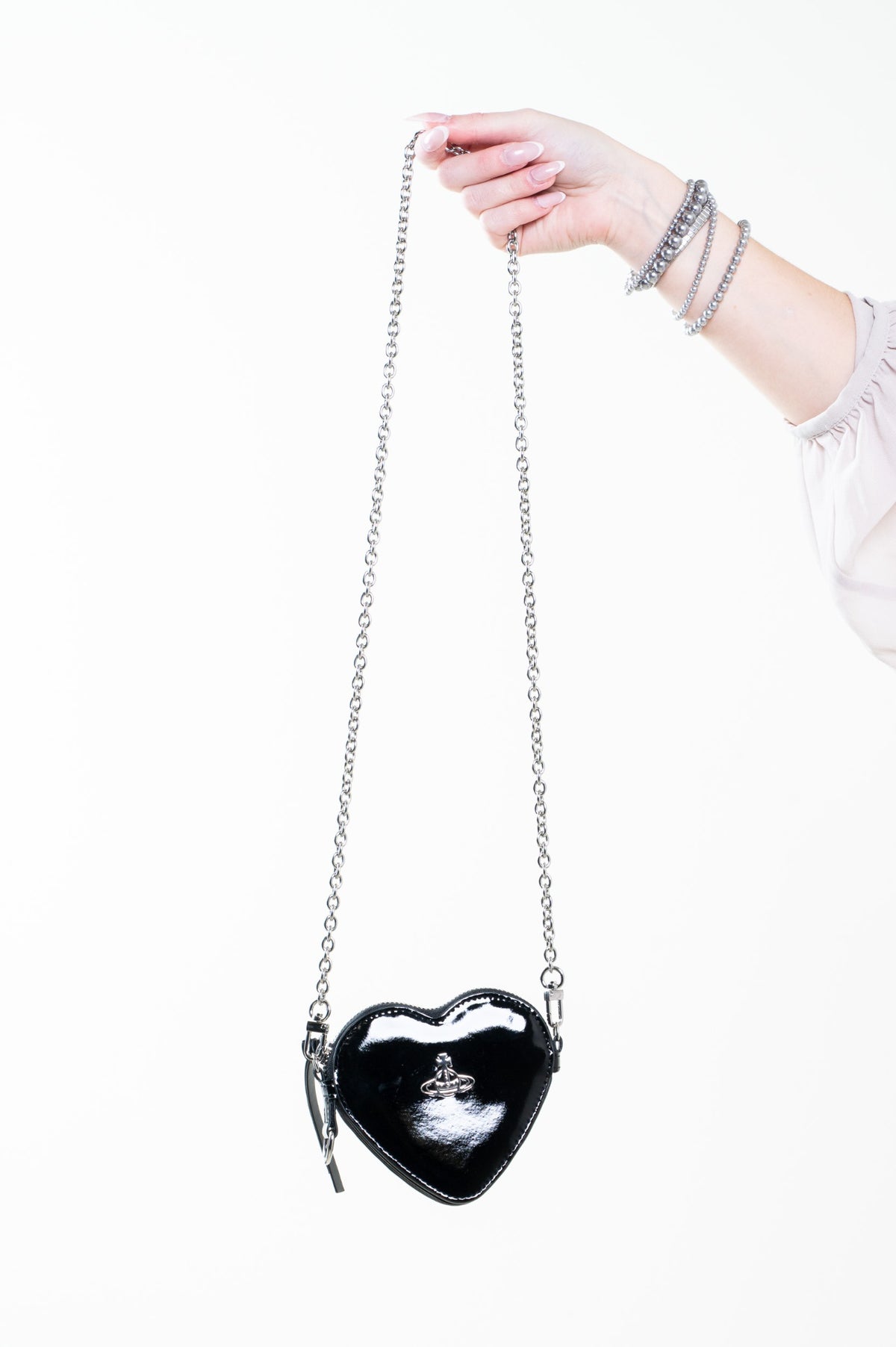 Black Heart Wristlet