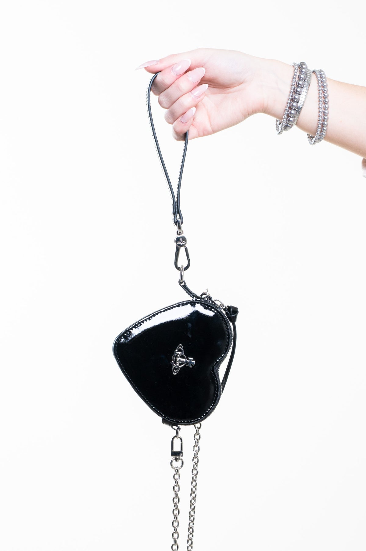 Black Heart Wristlet