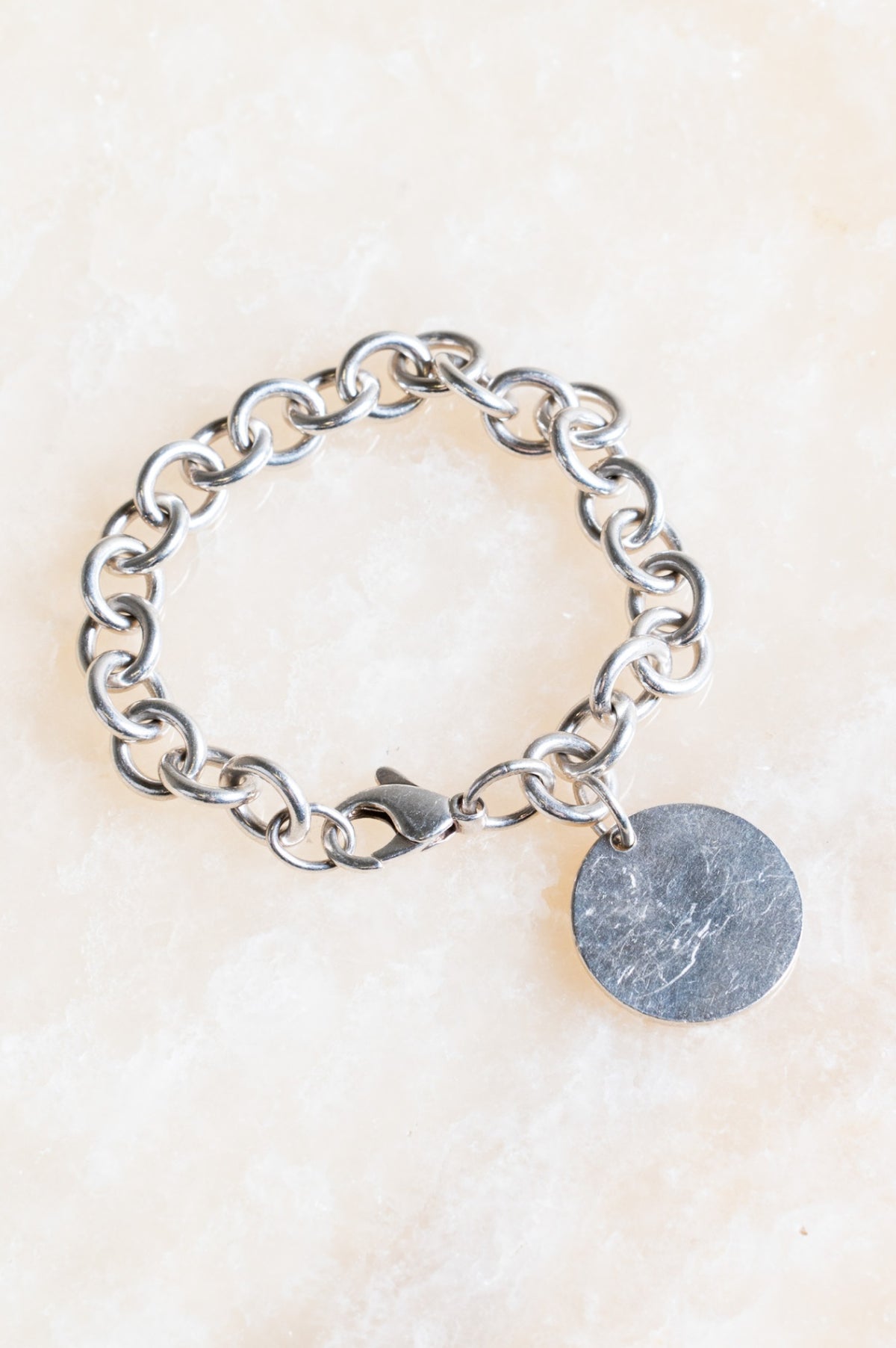 Sterling Silver 'Return to Tiffany' Round Tag Charm Bracelet