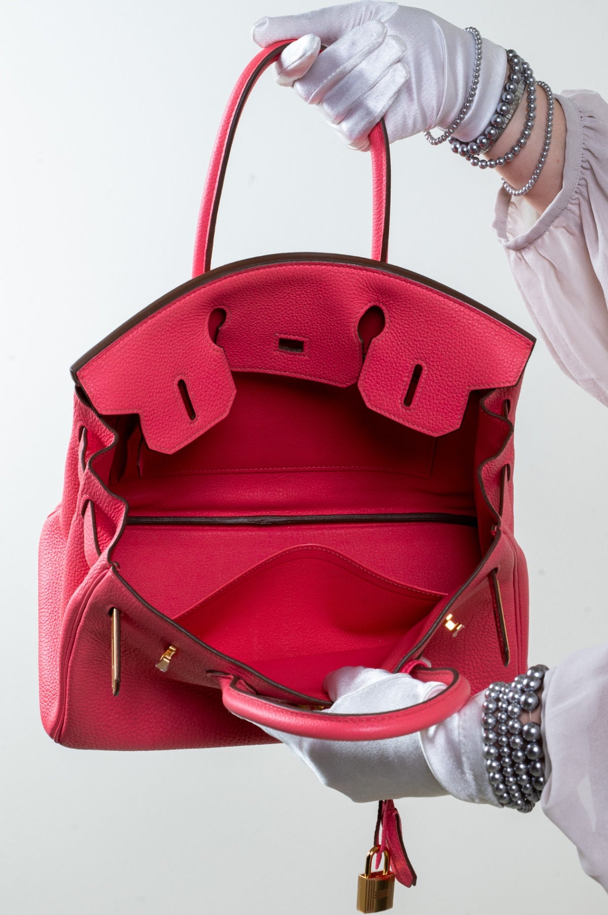 Rose Lipstick Birkin 30 Togo Gold Hardware