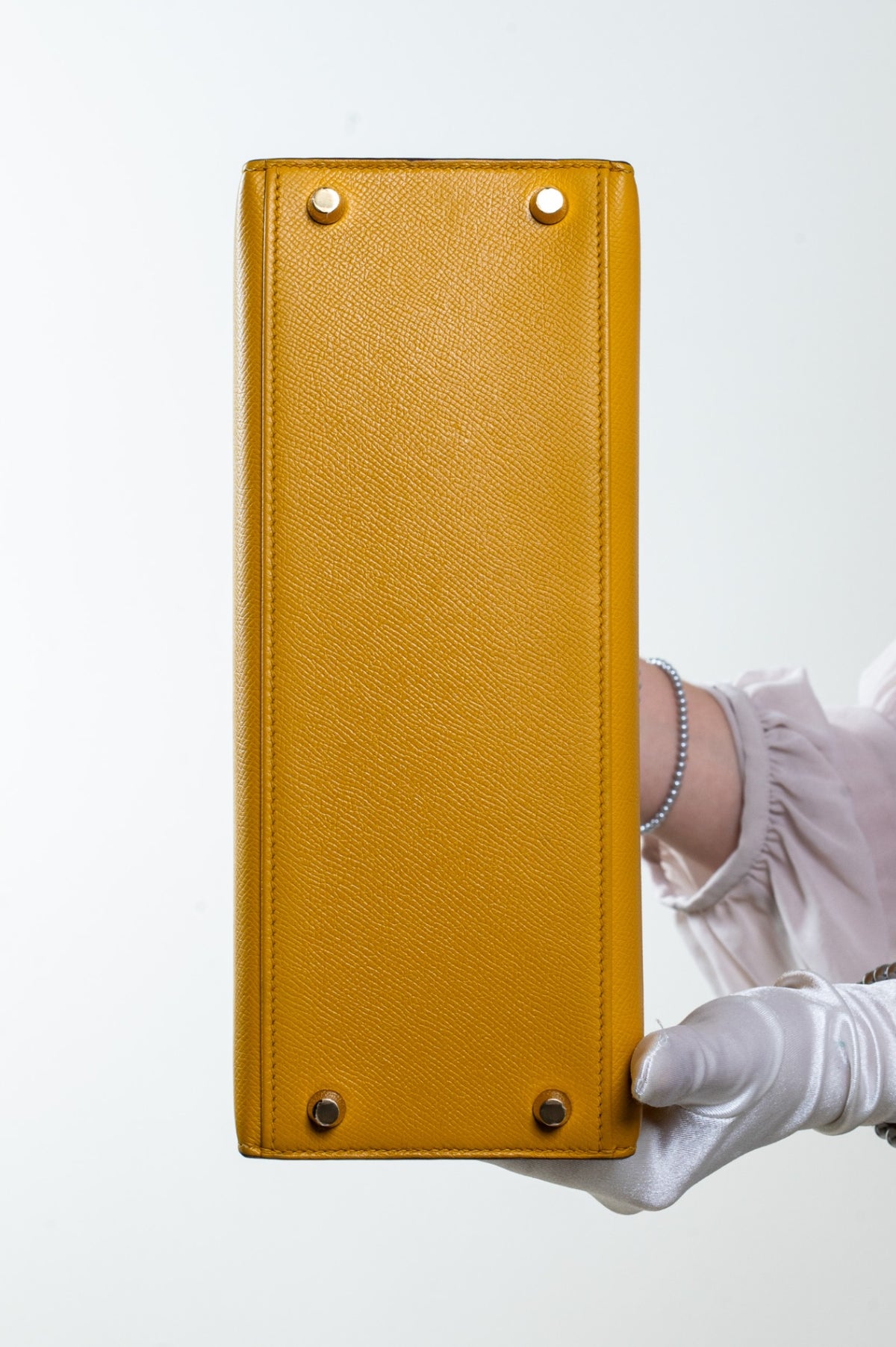 Jaune Ambre Kelly 28 Epsom Sellier Gold Hardware