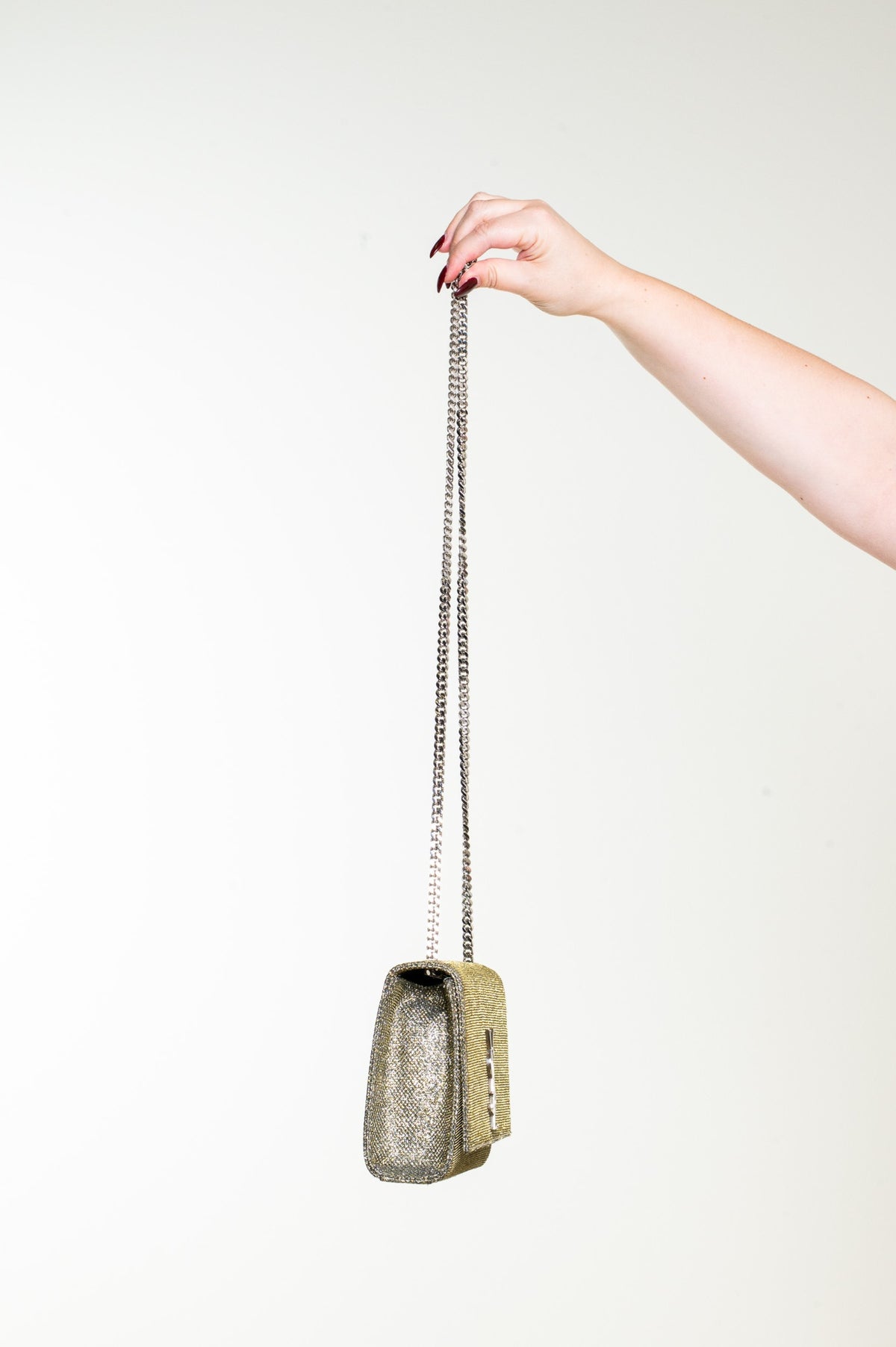 Gold Glitter Kate Crossbody Bag