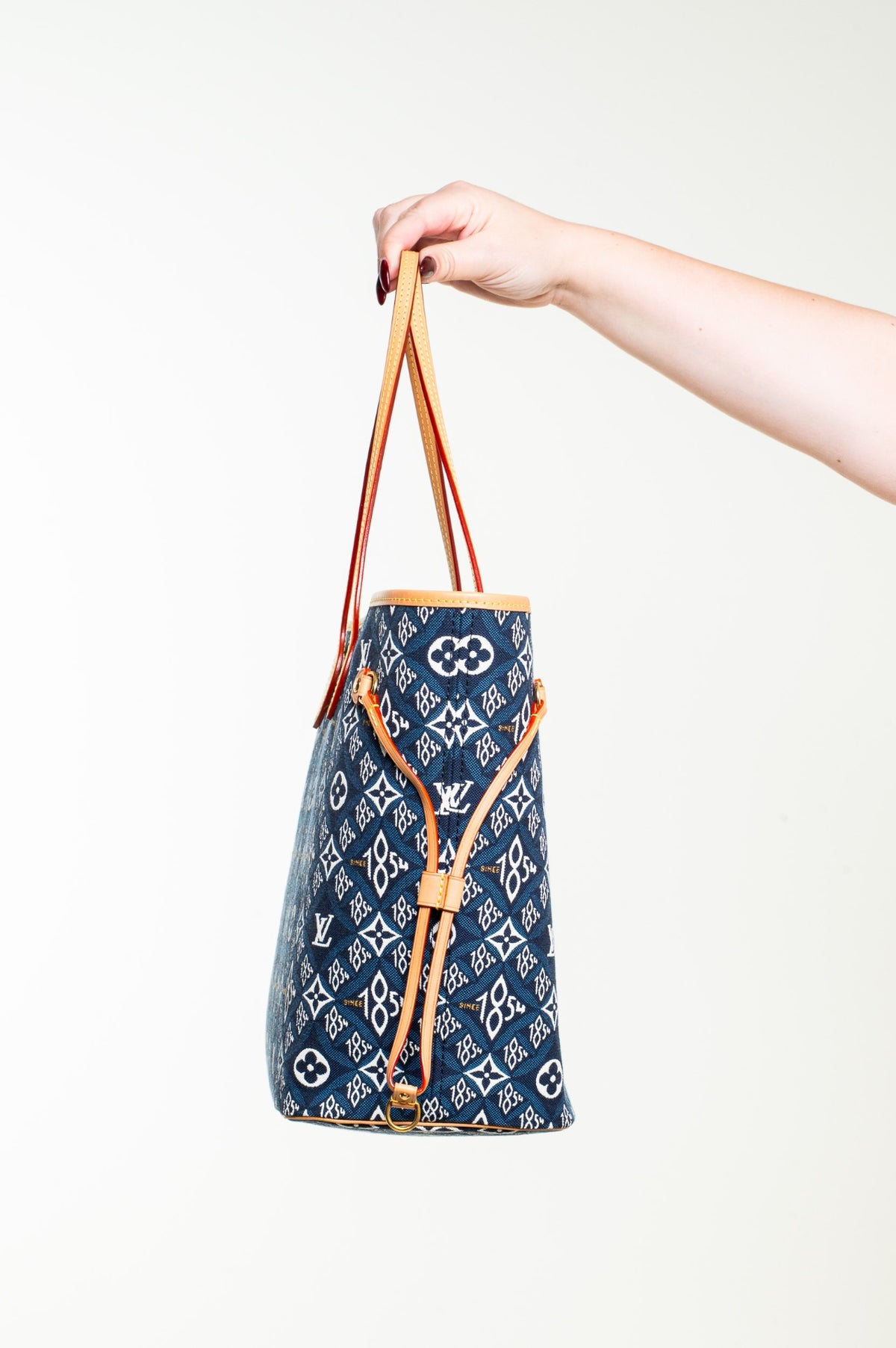 Blue Jacquard Since 1854 Neverfull MM Tote Bag