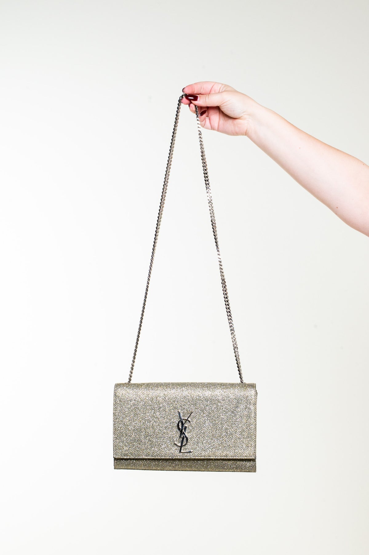Gold Glitter Kate Crossbody Bag
