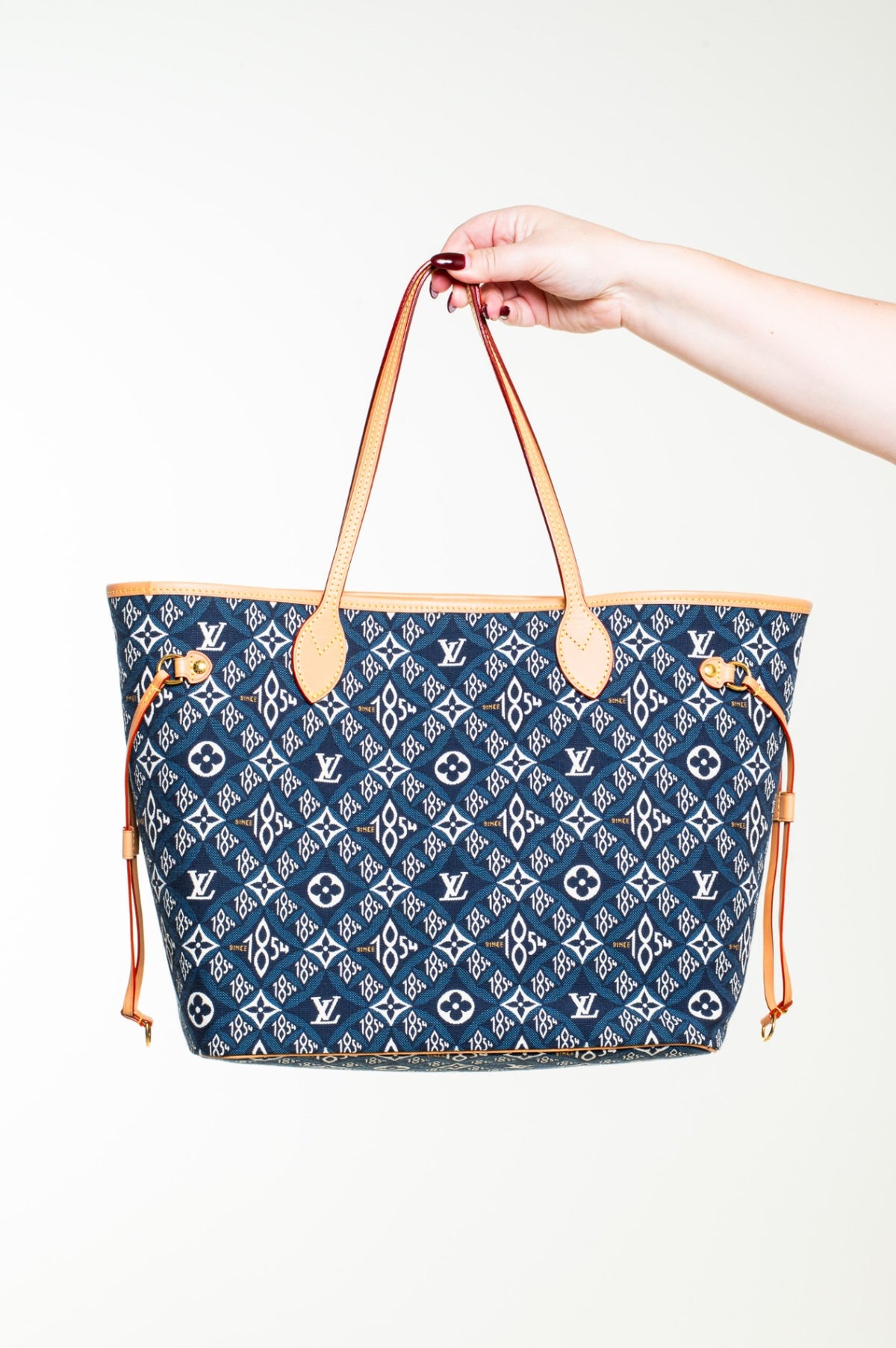 Blue Jacquard Since 1854 Neverfull MM Tote Bag