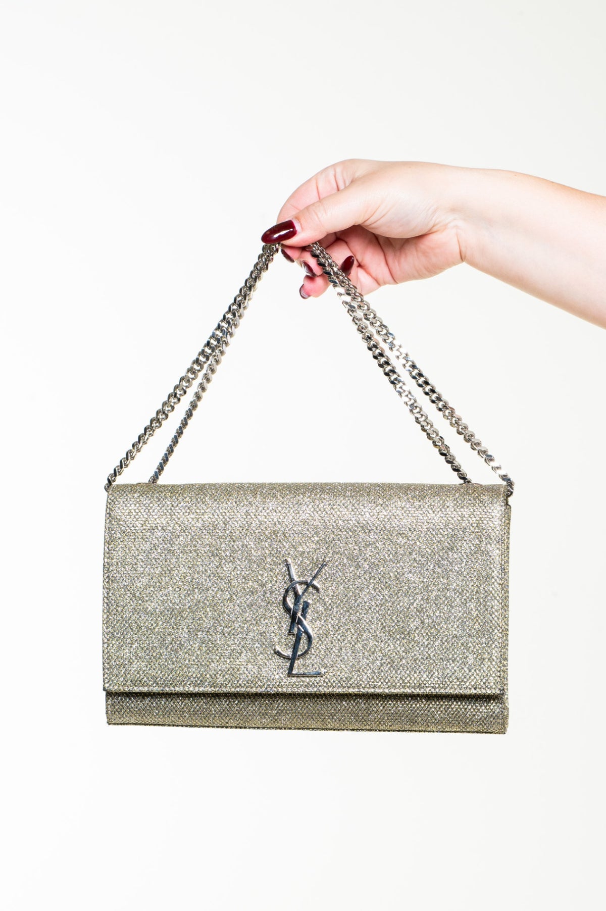 Gold Glitter Kate Crossbody Bag