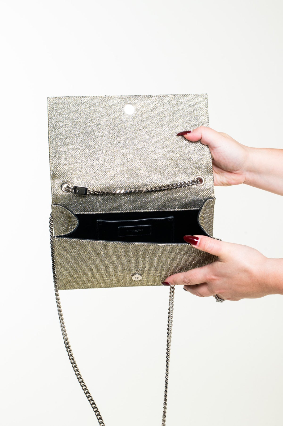 Gold Glitter Kate Crossbody Bag