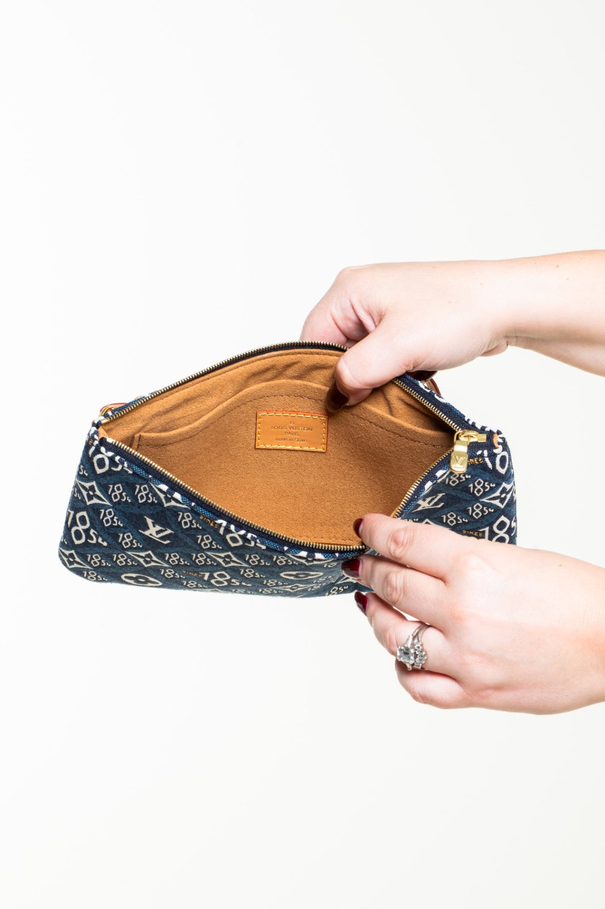 Blue Jacquard Since 1854 Neverfull MM Tote Bag
