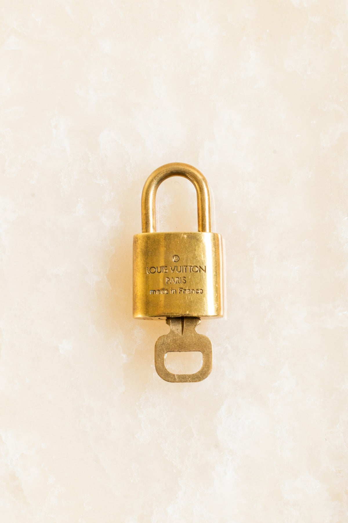 Brass Padlock and Key