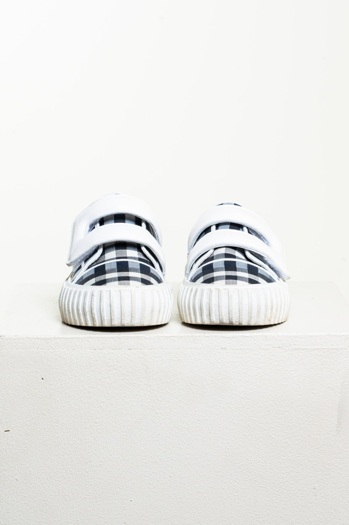 Kid's Pale Blue Mark Check Sneakers