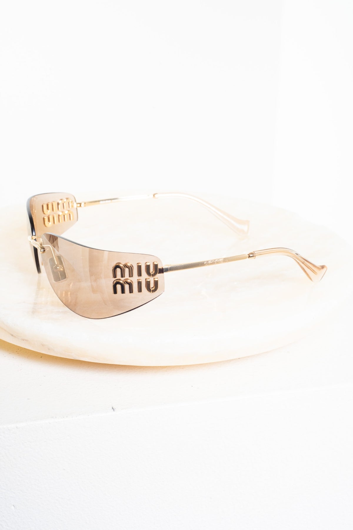 Gold MU A51 Sunglasses