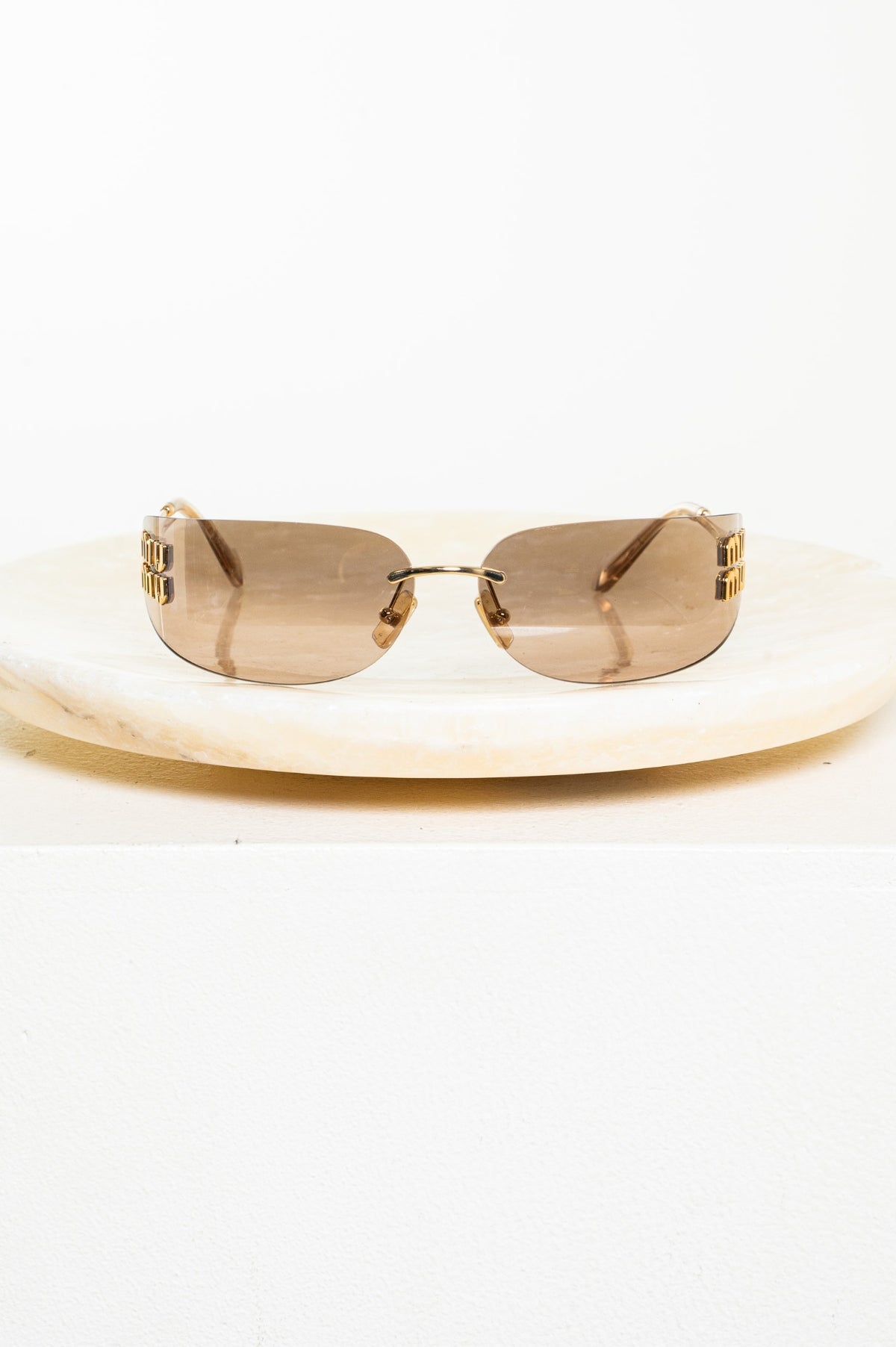 Gold MU A51 Sunglasses