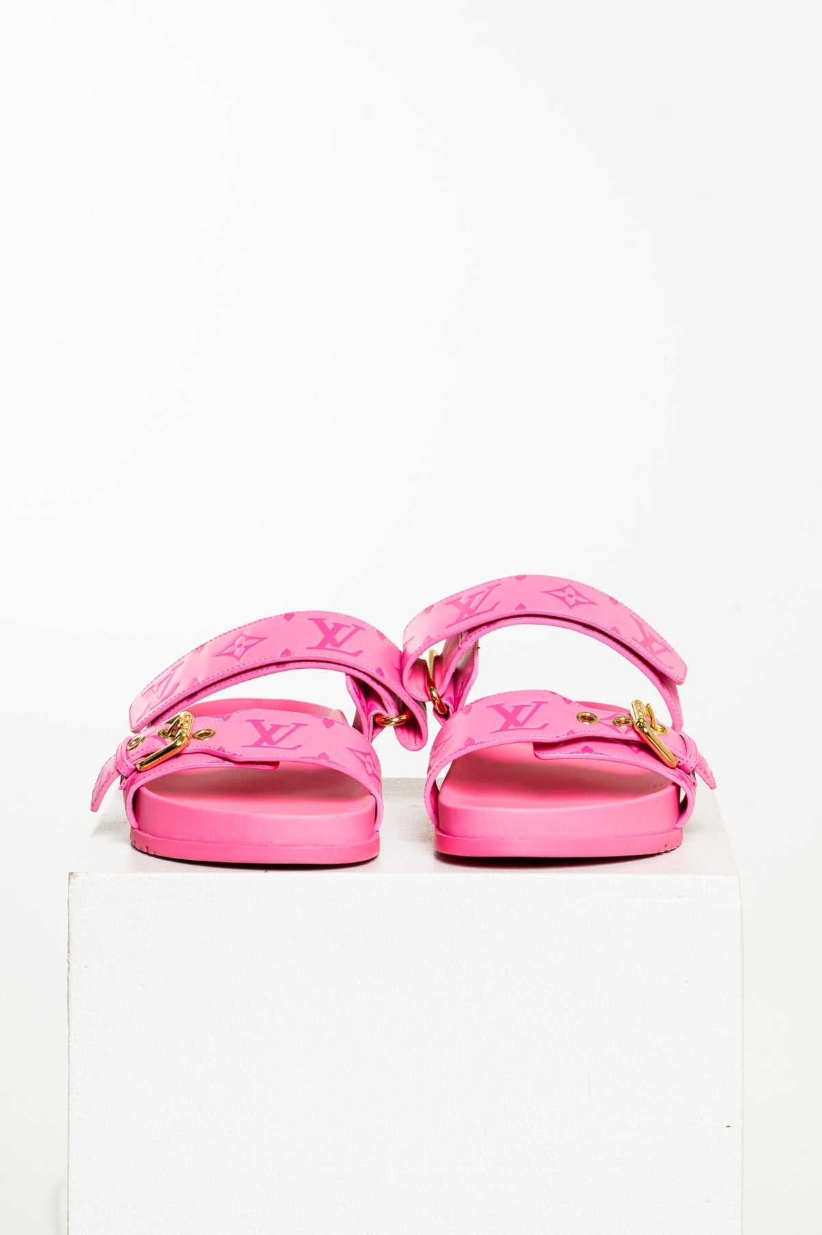 Pink Monogram Bom Dia Flat Comfort Mule