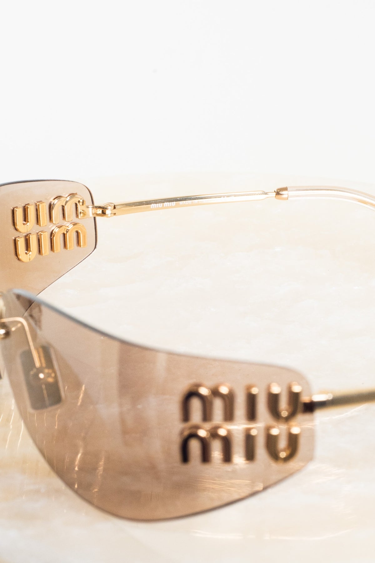 Gold MU A51 Sunglasses