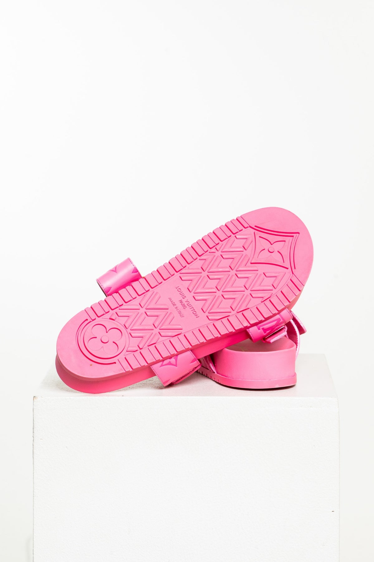 Pink Monogram Bom Dia Flat Comfort Mule