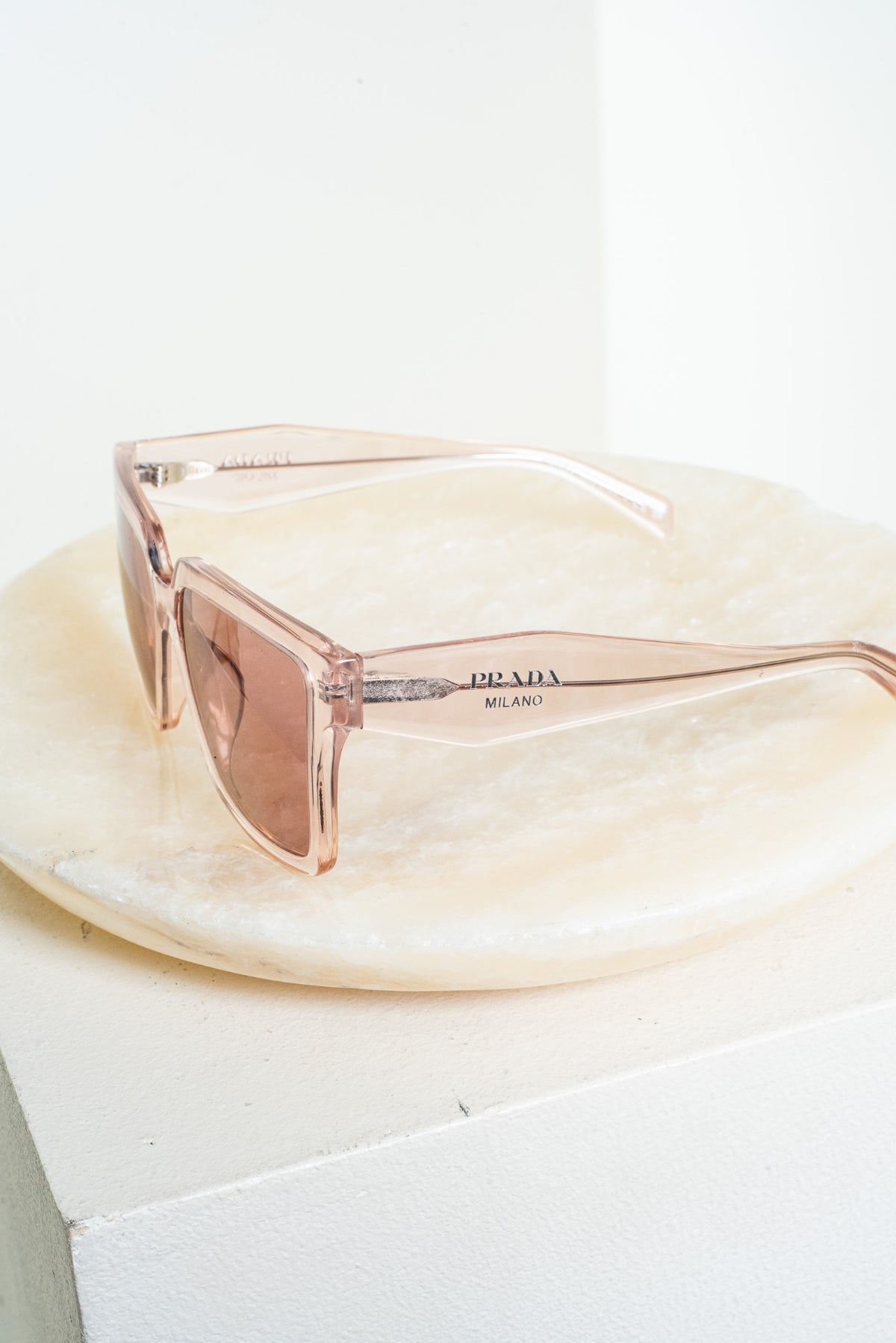 Pink Transparent PR24Z Sunglasses