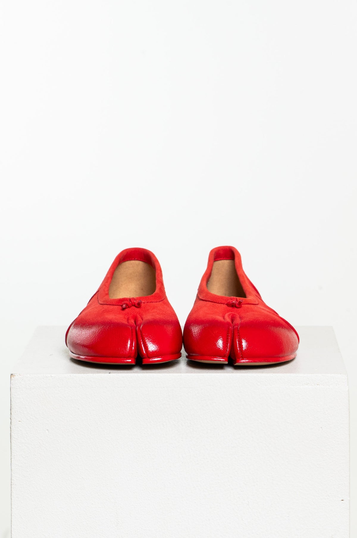 Red Tabi Ballerina Flat