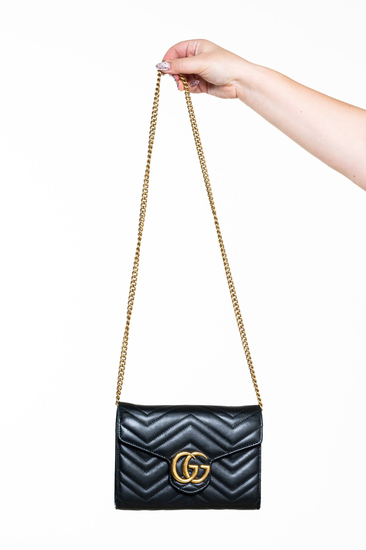 Black Marmont Wallet On Chain