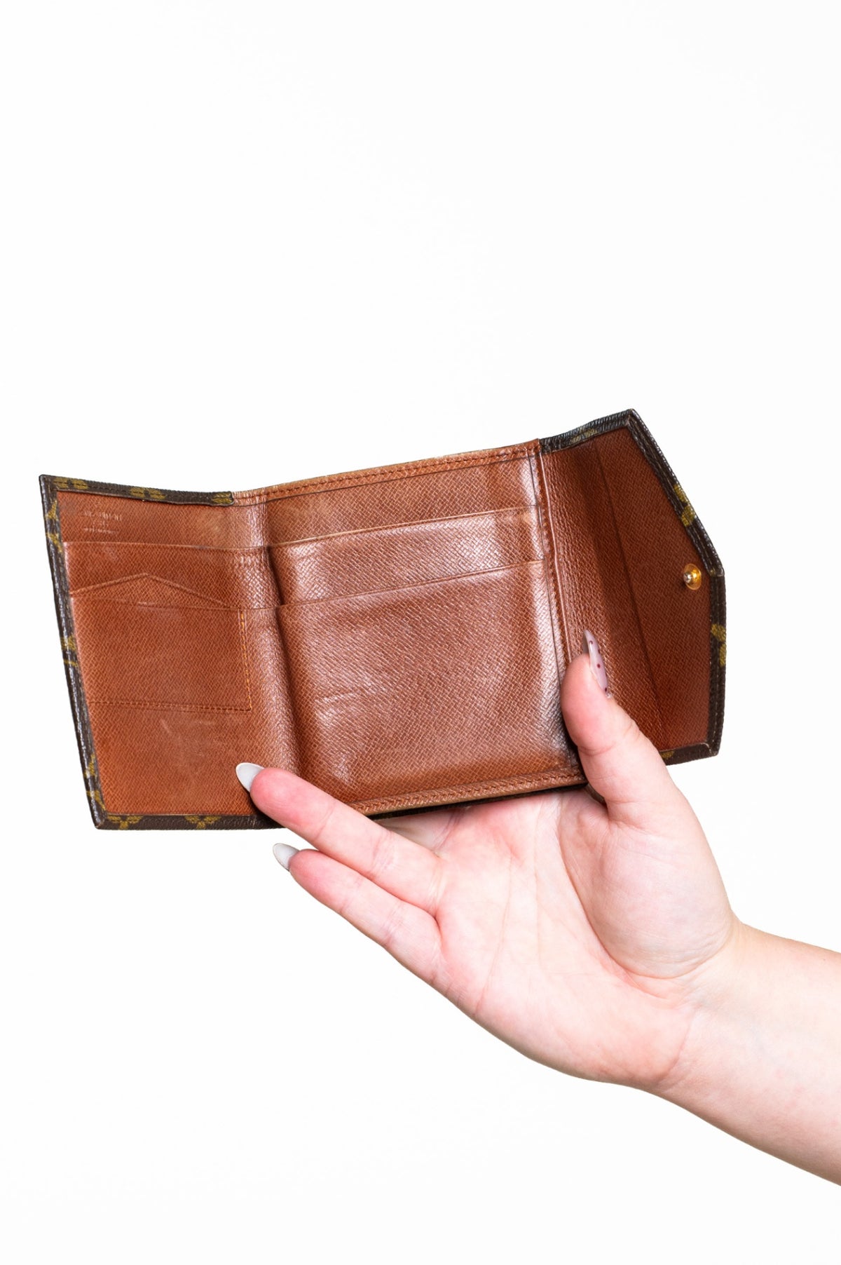 Brown Monogram Portefeuille Elise Trifold Wallet