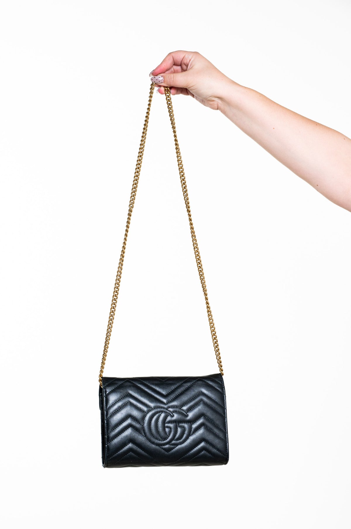 Black Marmont Wallet On Chain