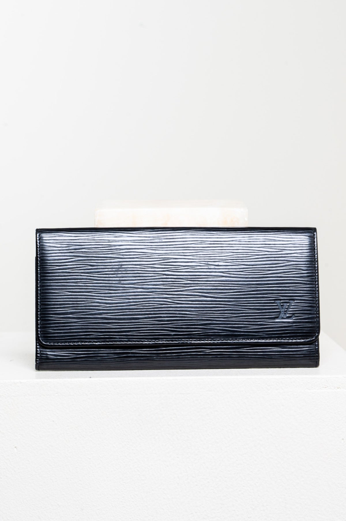 Black Epi Long Wallet