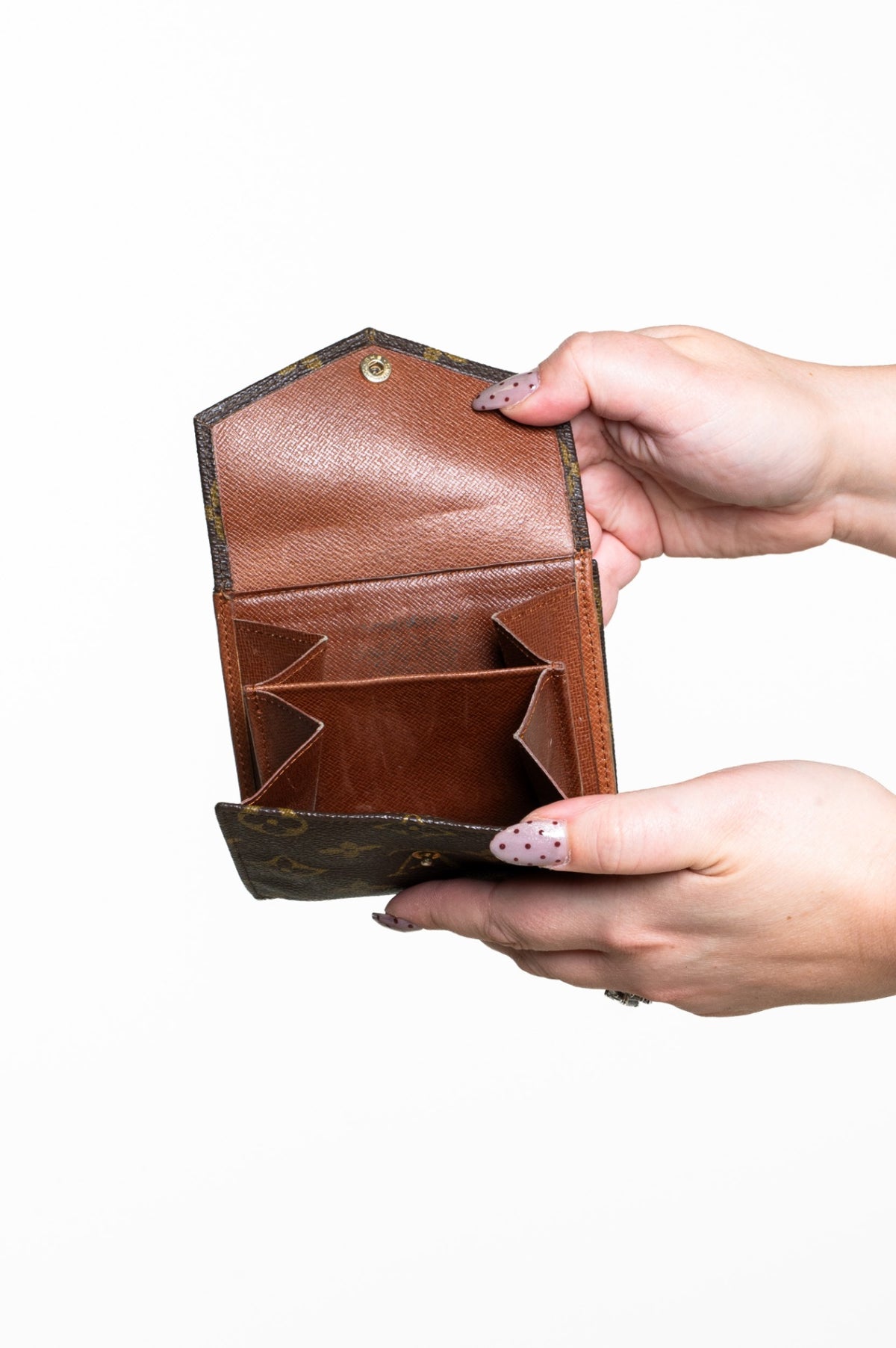 Brown Monogram Portefeuille Elise Trifold Wallet
