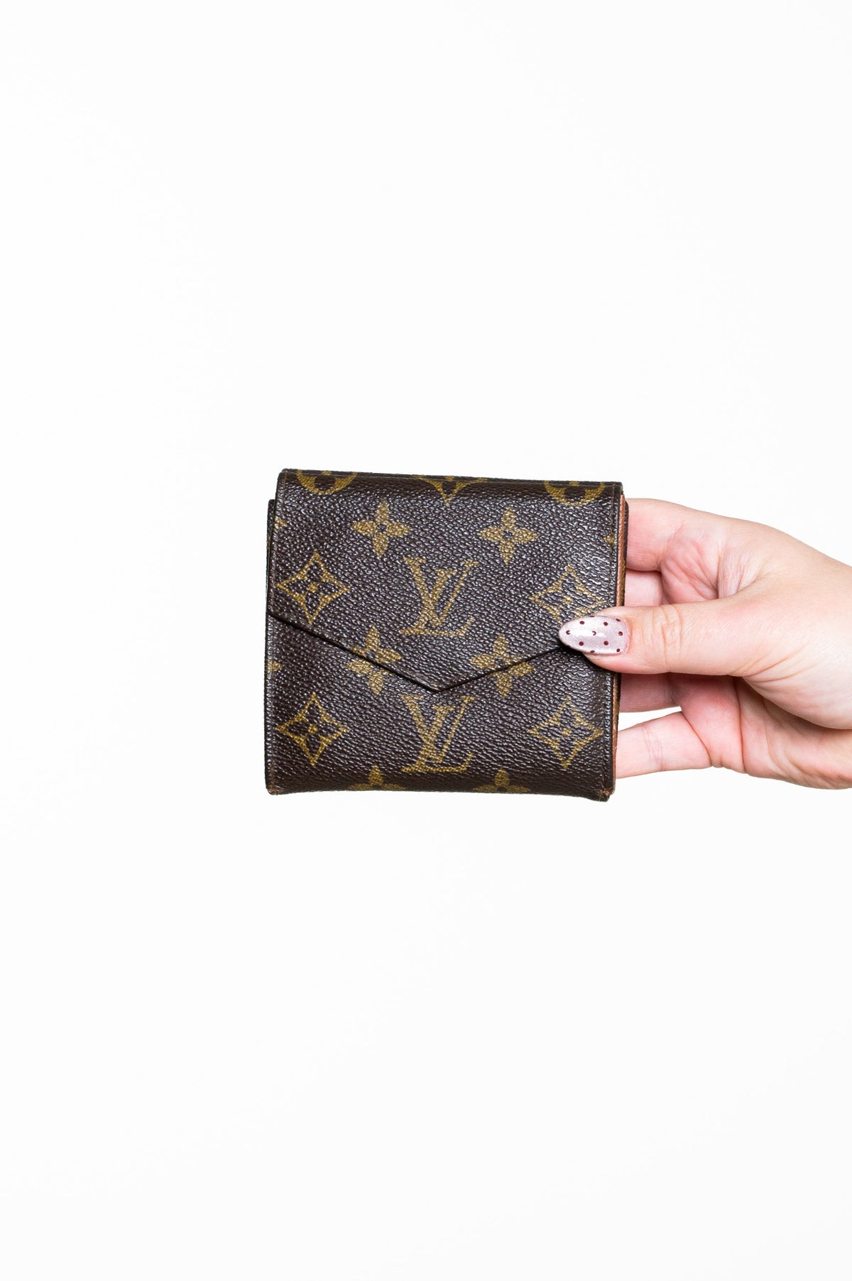 Brown Monogram Portefeuille Elise Trifold Wallet