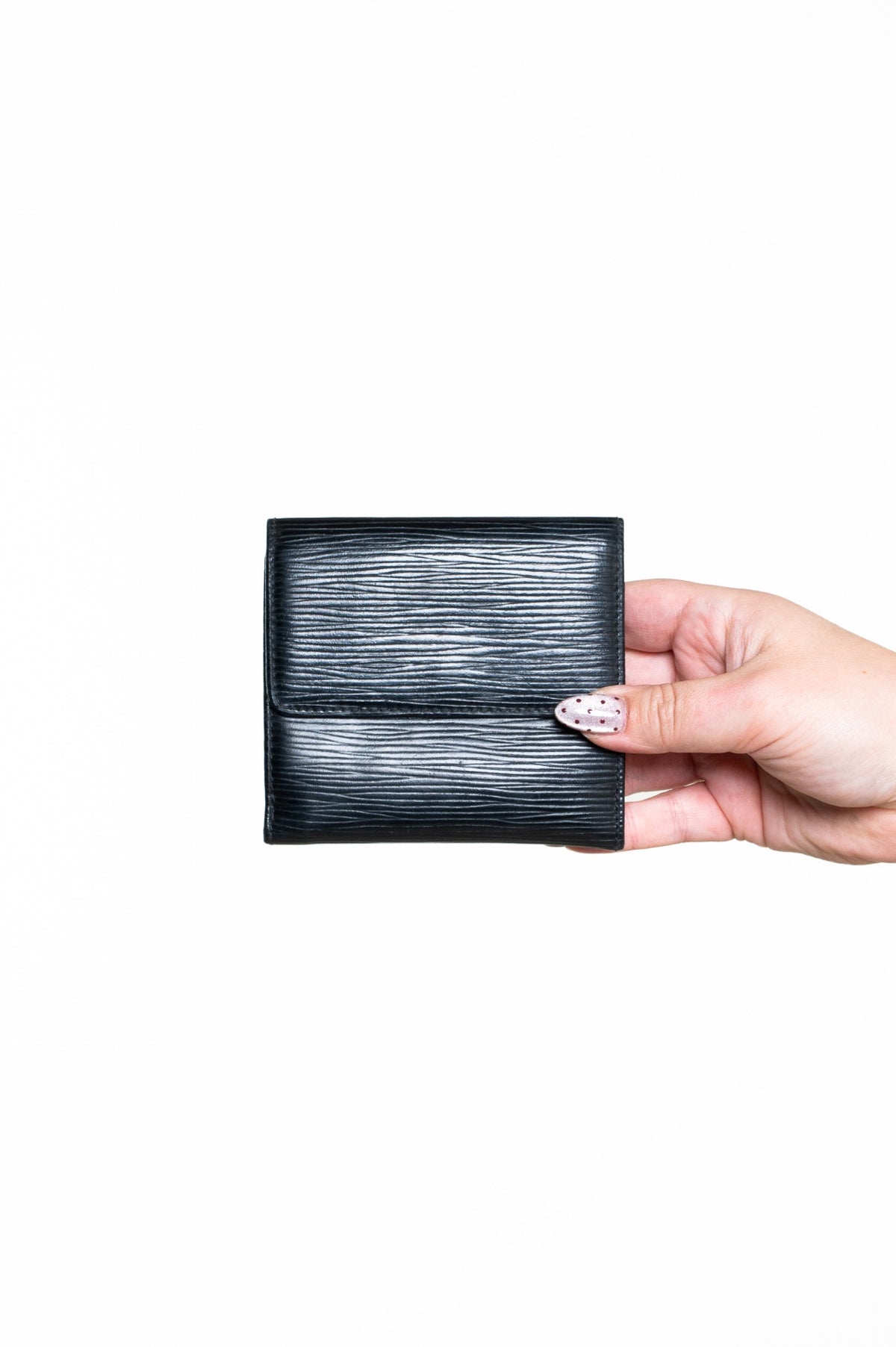 Black Epi Leather Trifold Wallet
