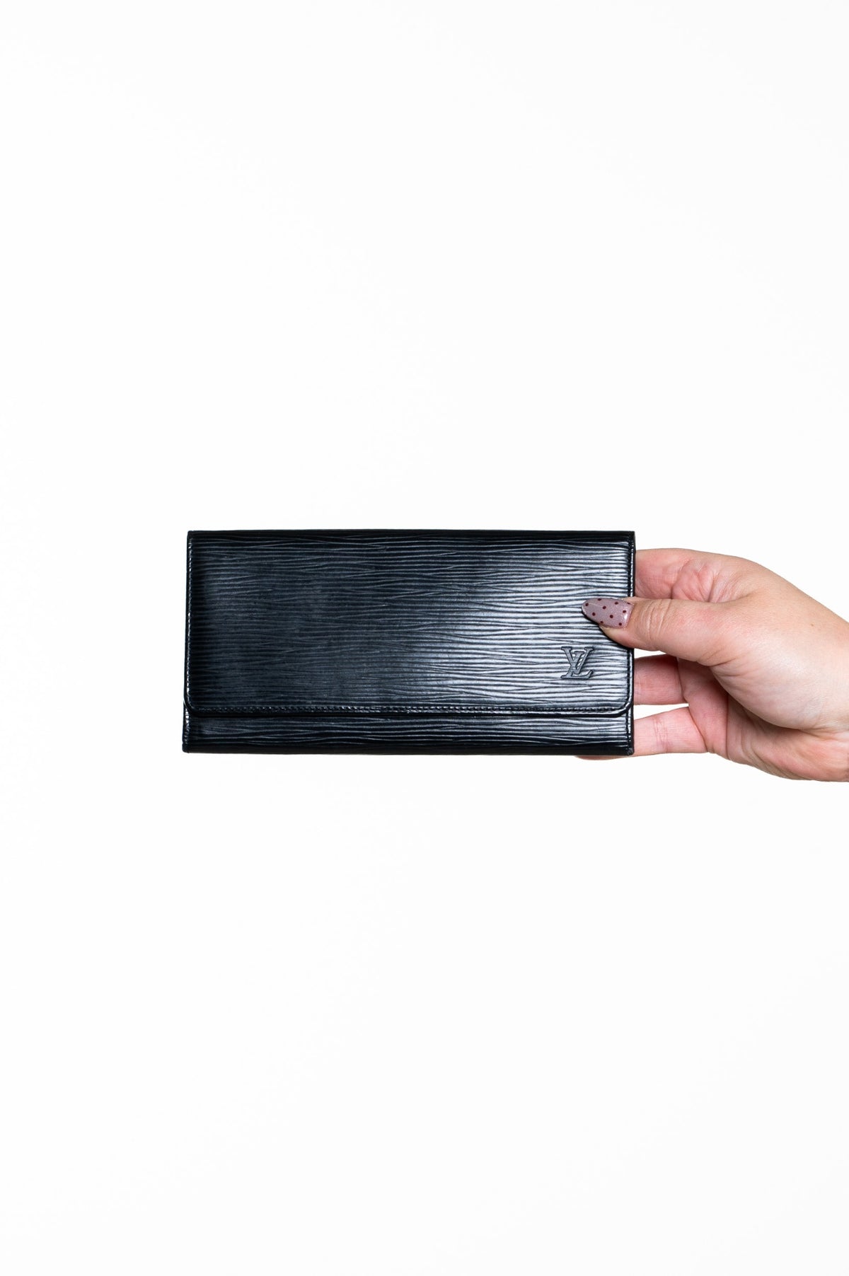 Black Epi Long Wallet