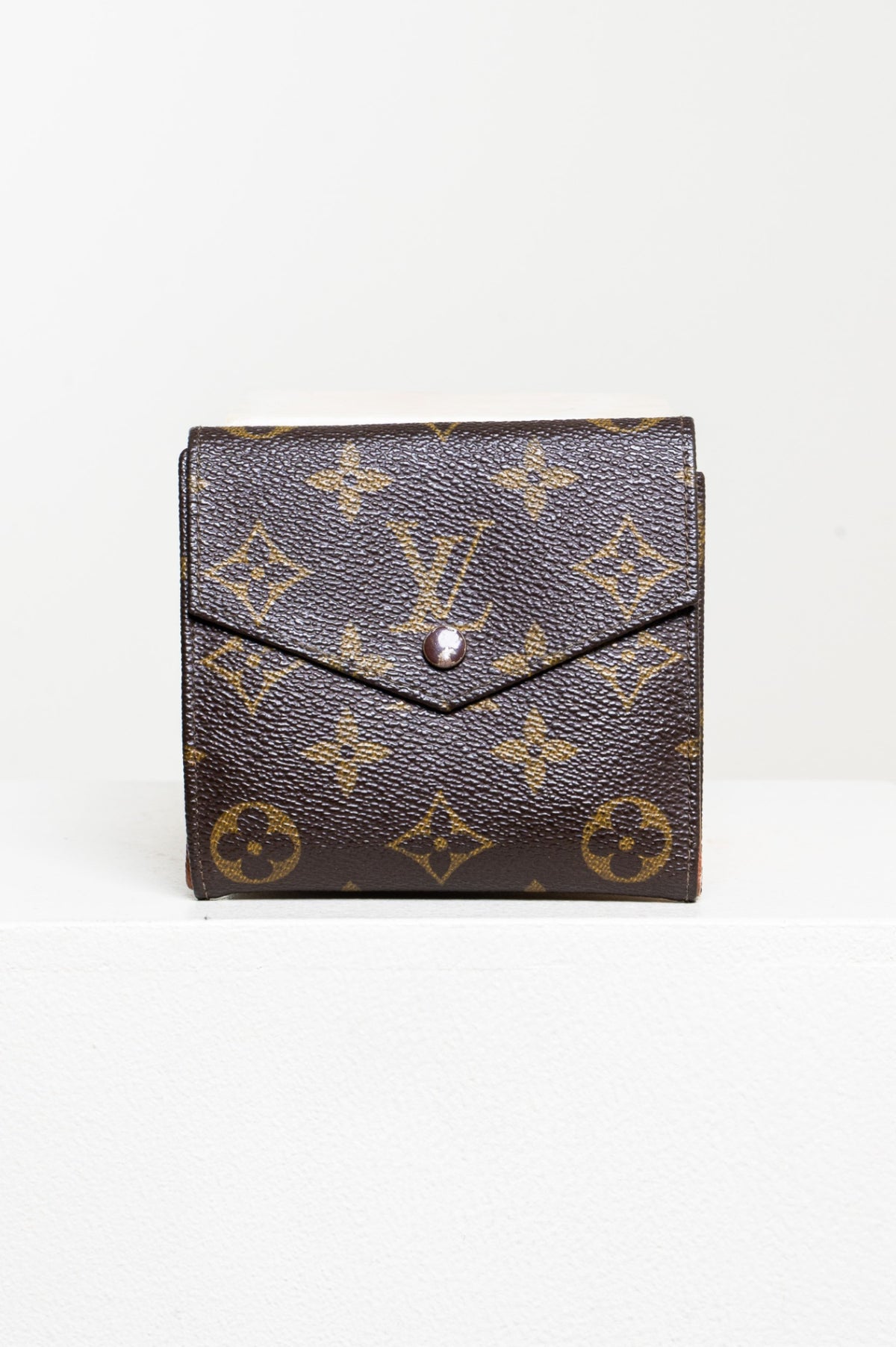 Brown Monogram Portefeuille Elise Trifold Wallet