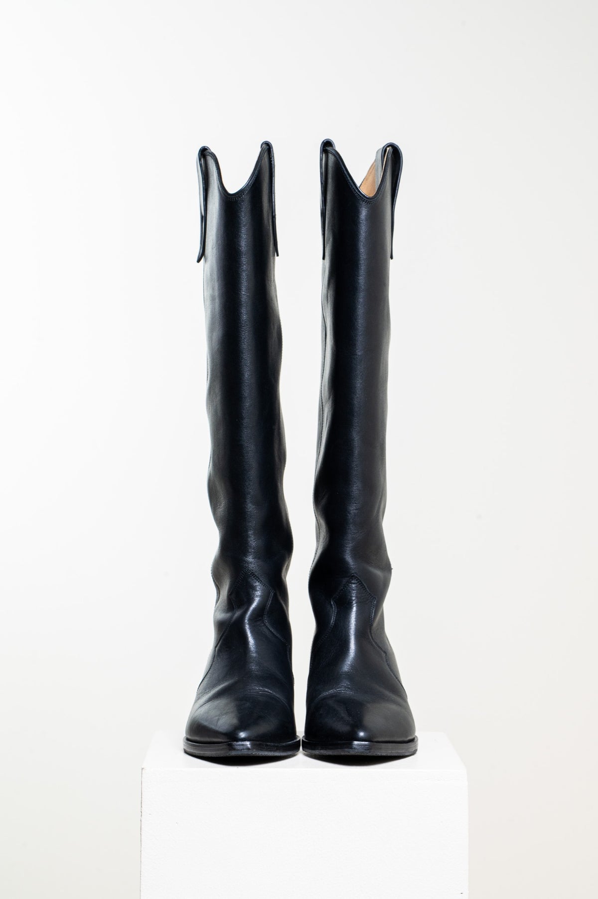 Black Denvee Leather Boot