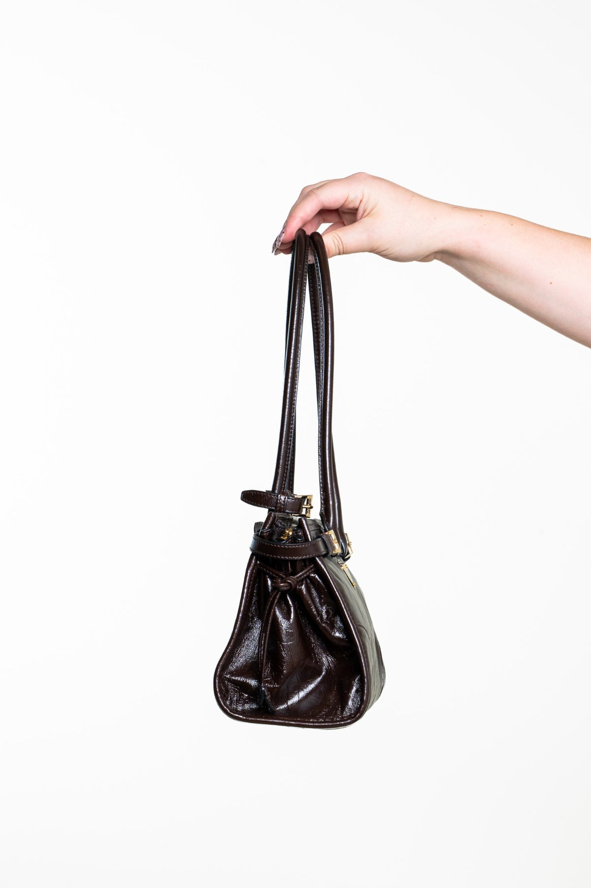 Brown Bonnie Medium Leather Handbag