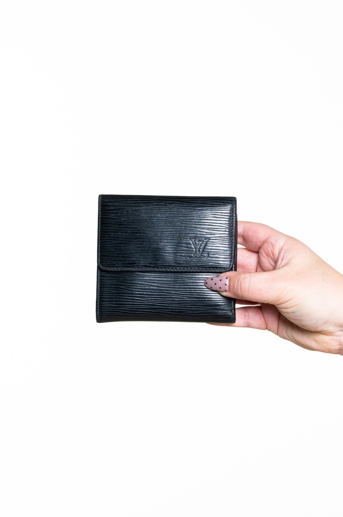 Black Epi Leather Trifold Wallet