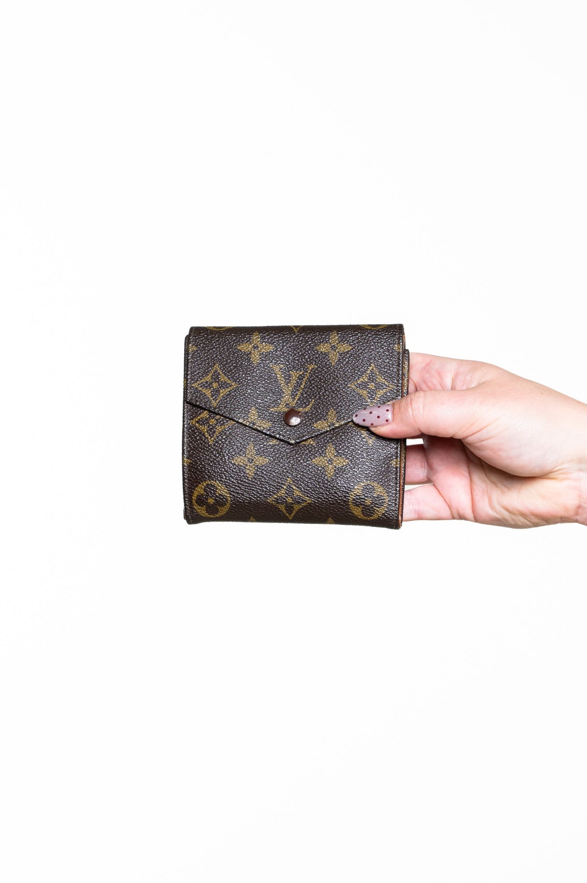 Brown Monogram Portefeuille Elise Trifold Wallet