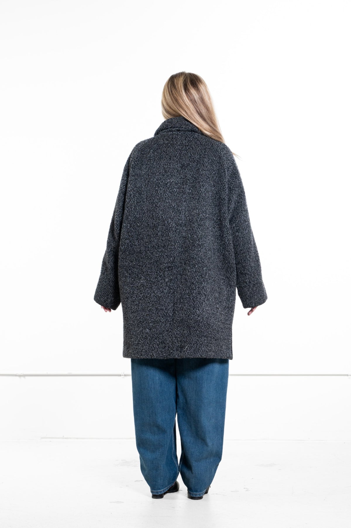 Gray Vintage Swing Coat