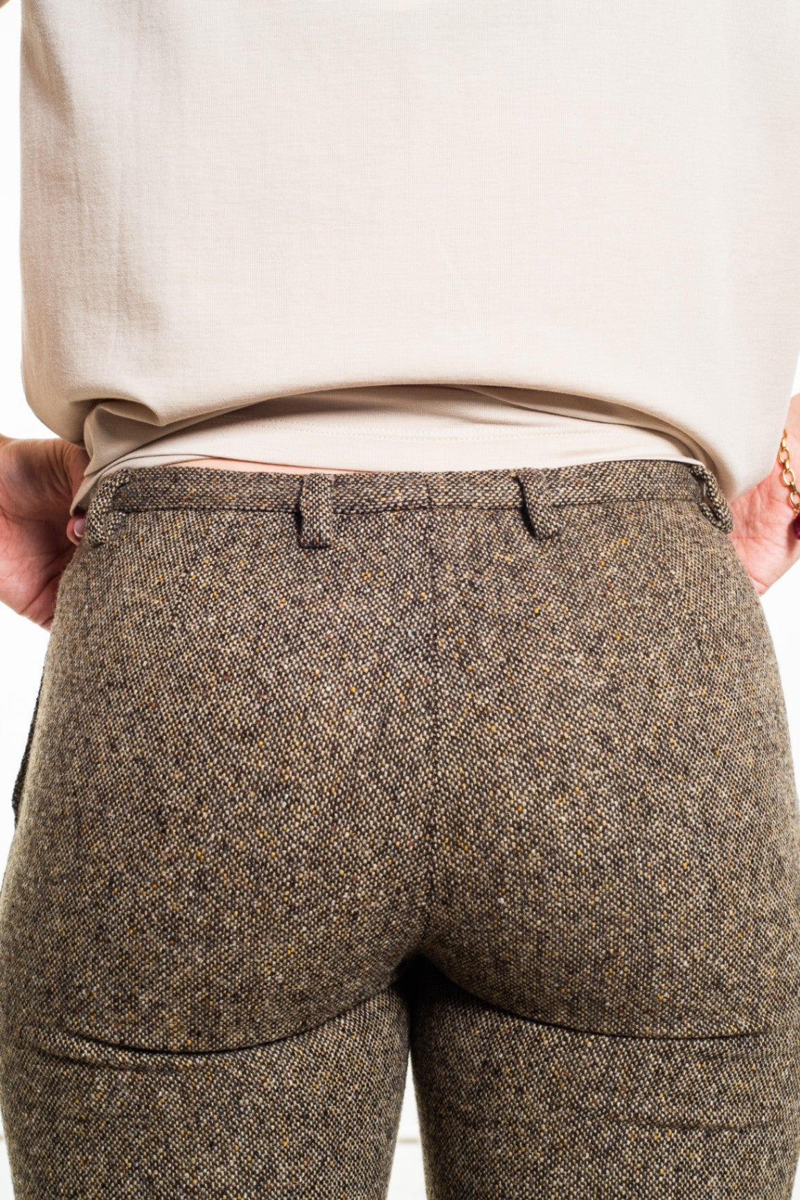 Vintage Brown Leaf Pant