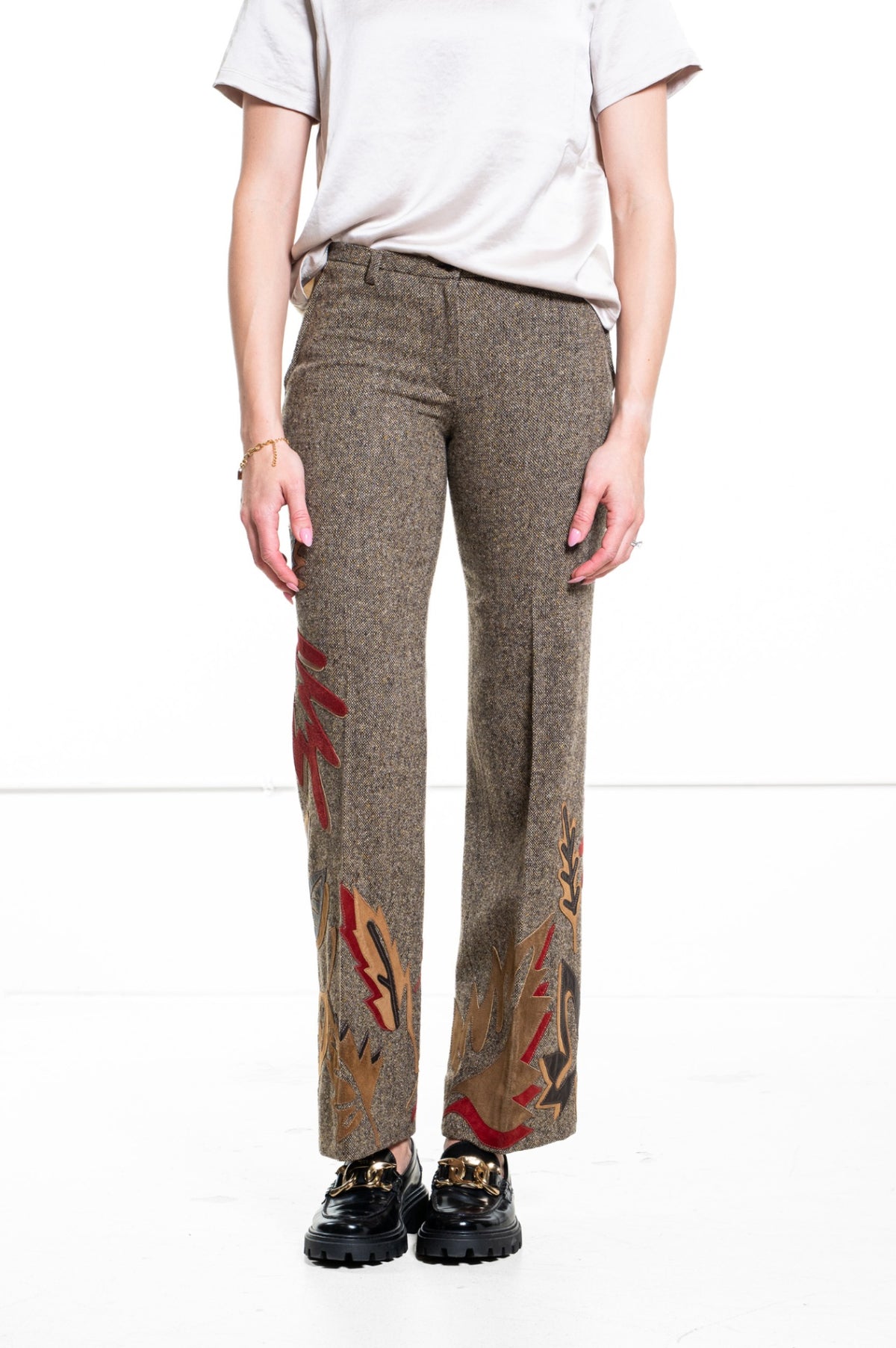 Vintage Brown Leaf Pant