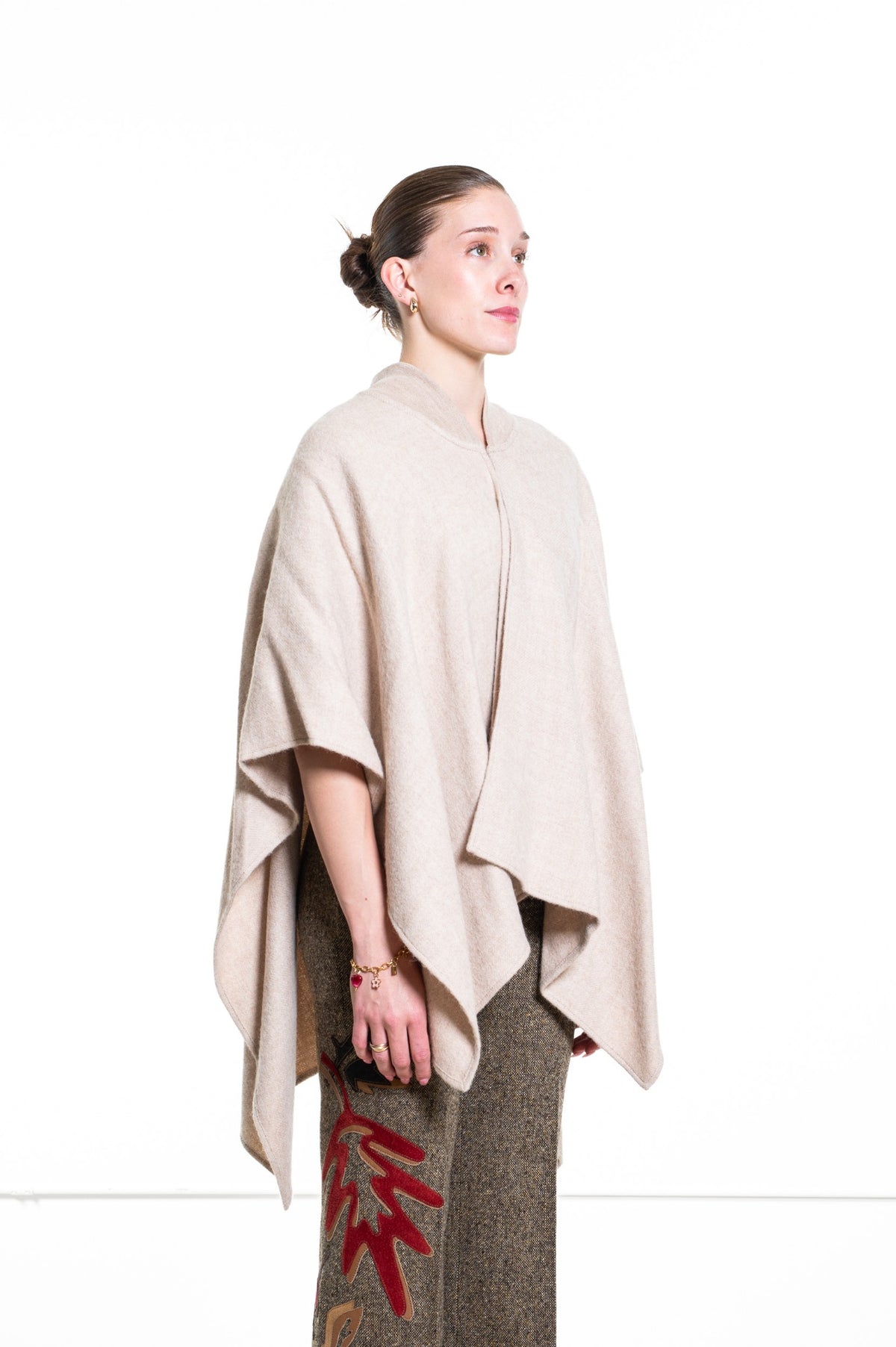 Beige Alpaca Cape