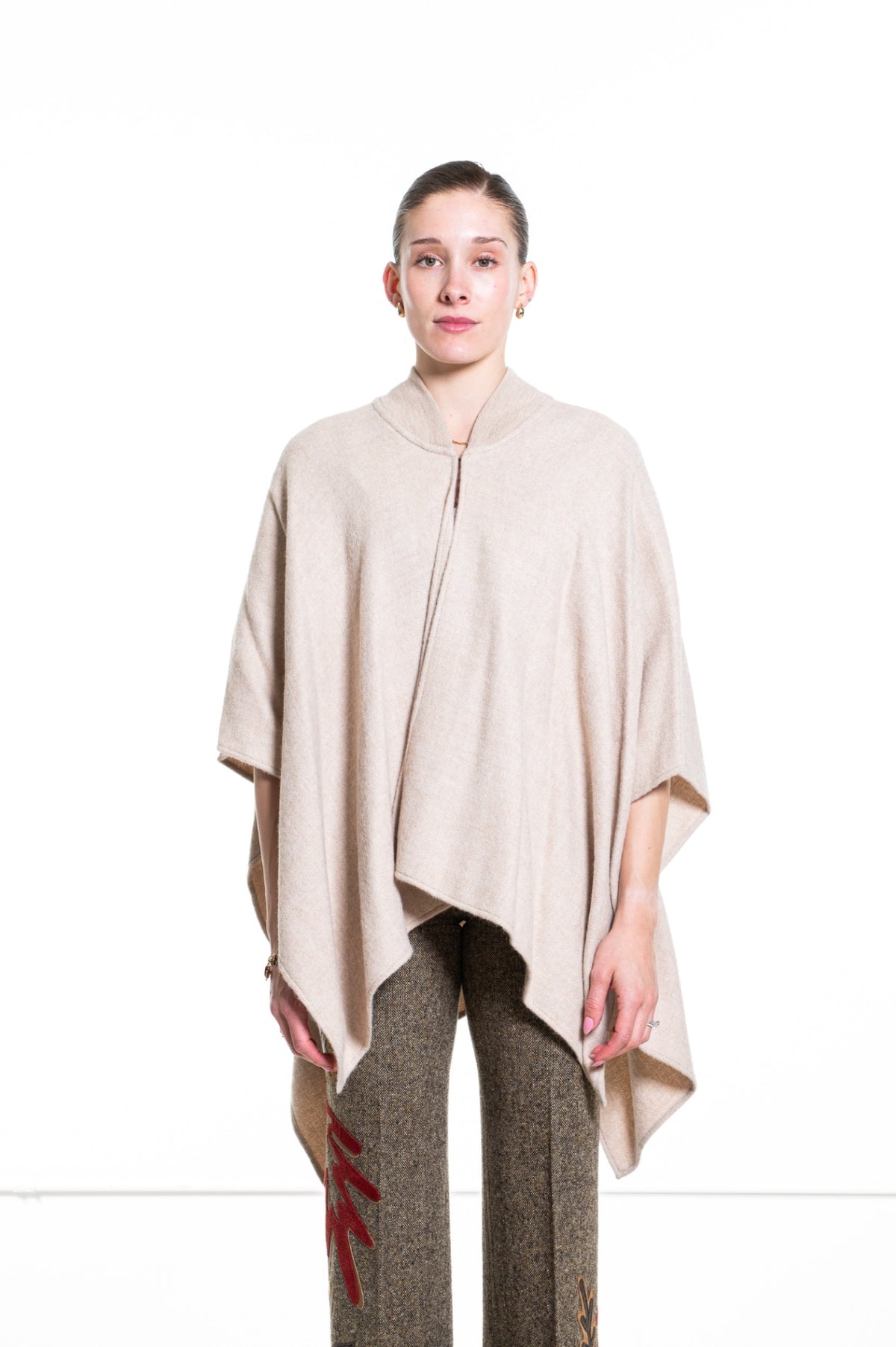 Beige Alpaca Cape