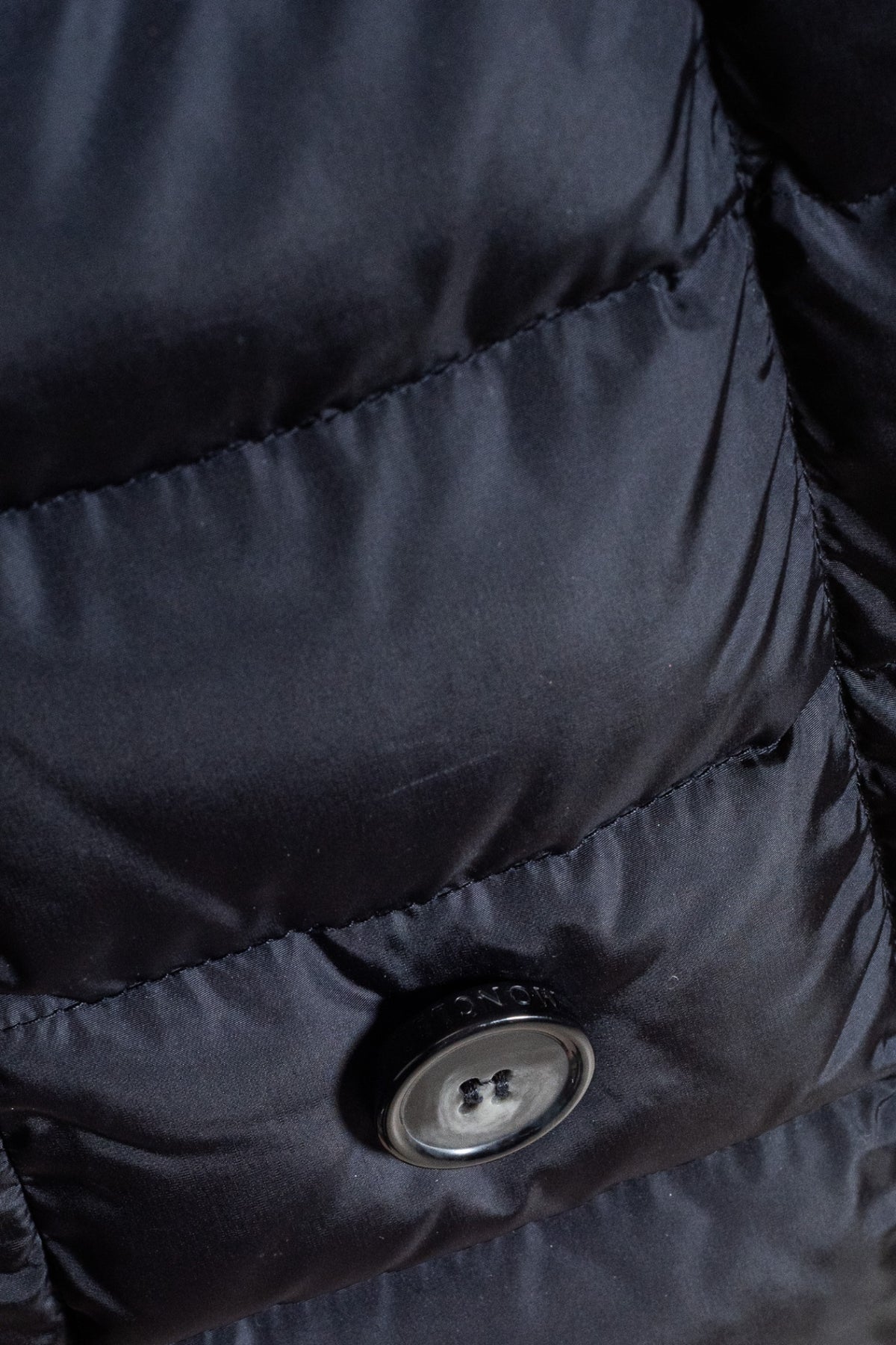 Black Fur-Trimmed Padded Jacket