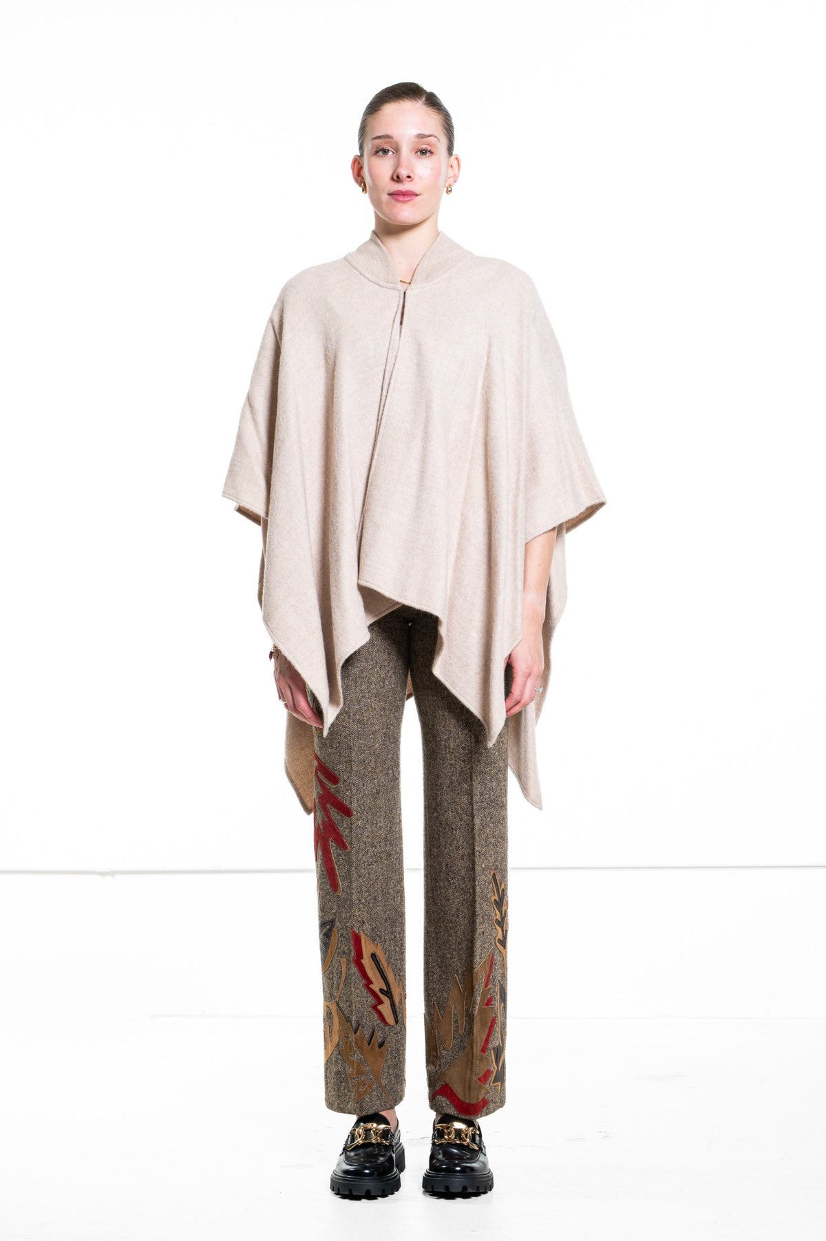 Beige Alpaca Cape