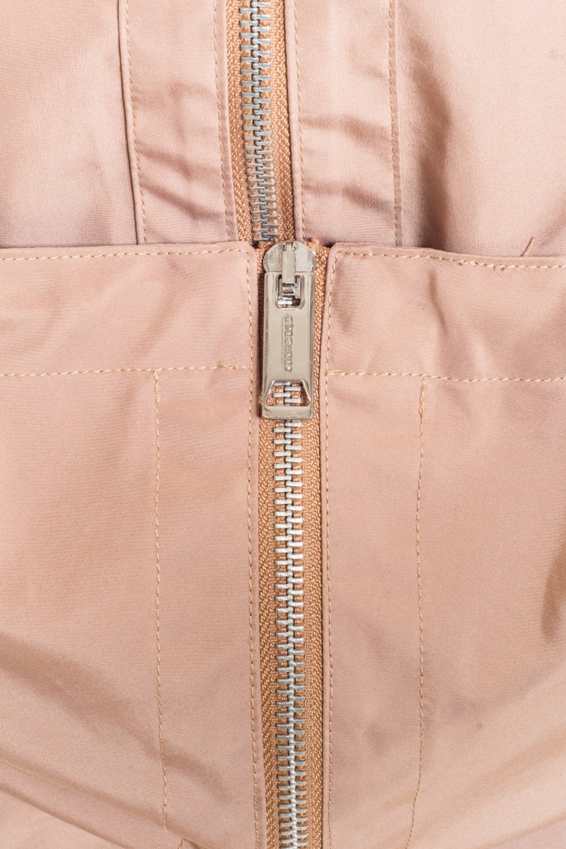 Beige Hooded Technical Jacket
