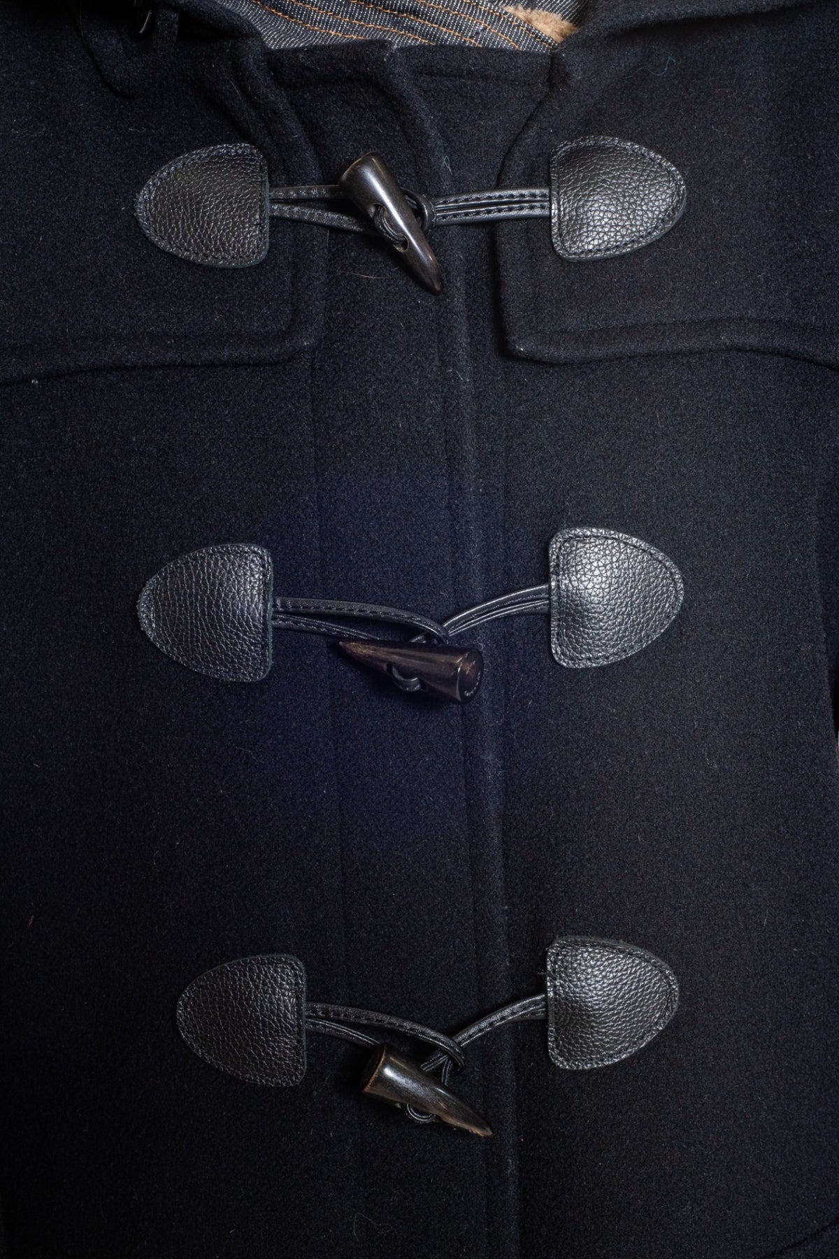 Black Wool Duffle Coat