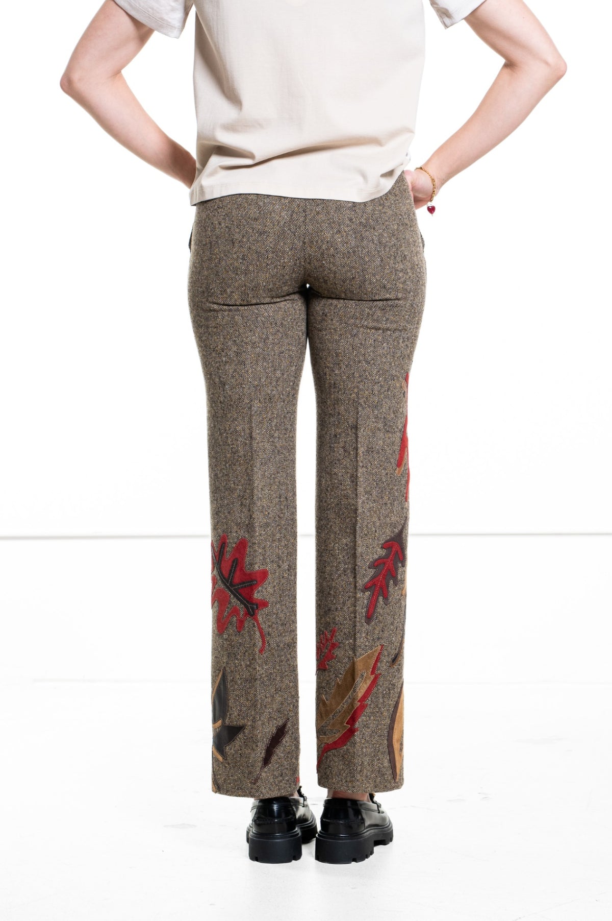 Vintage Brown Leaf Pant