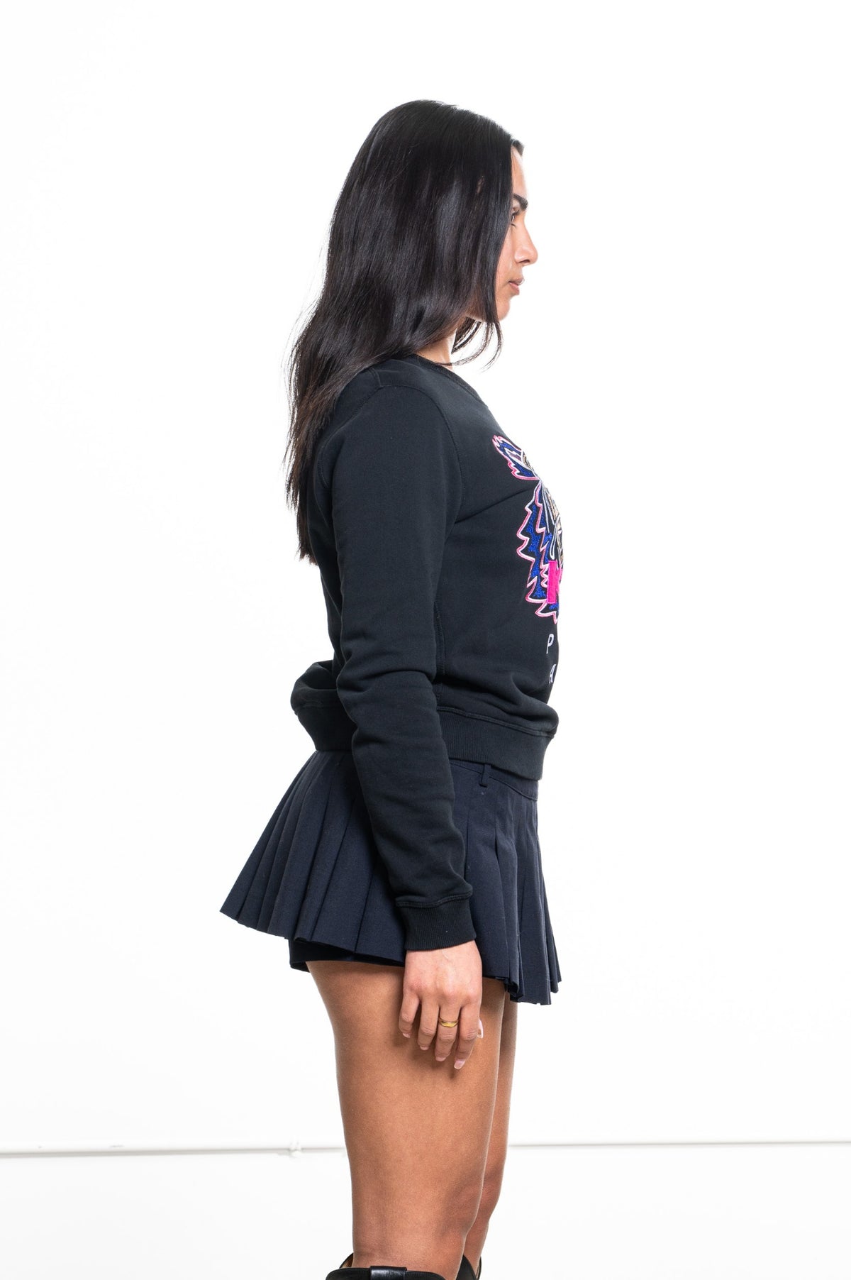 Black Logo Crewneck Sweatshirt