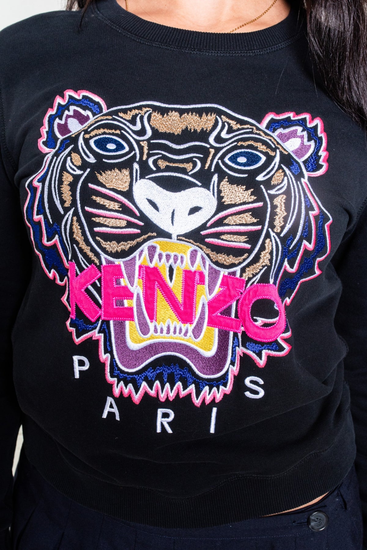 Black Logo Crewneck Sweatshirt